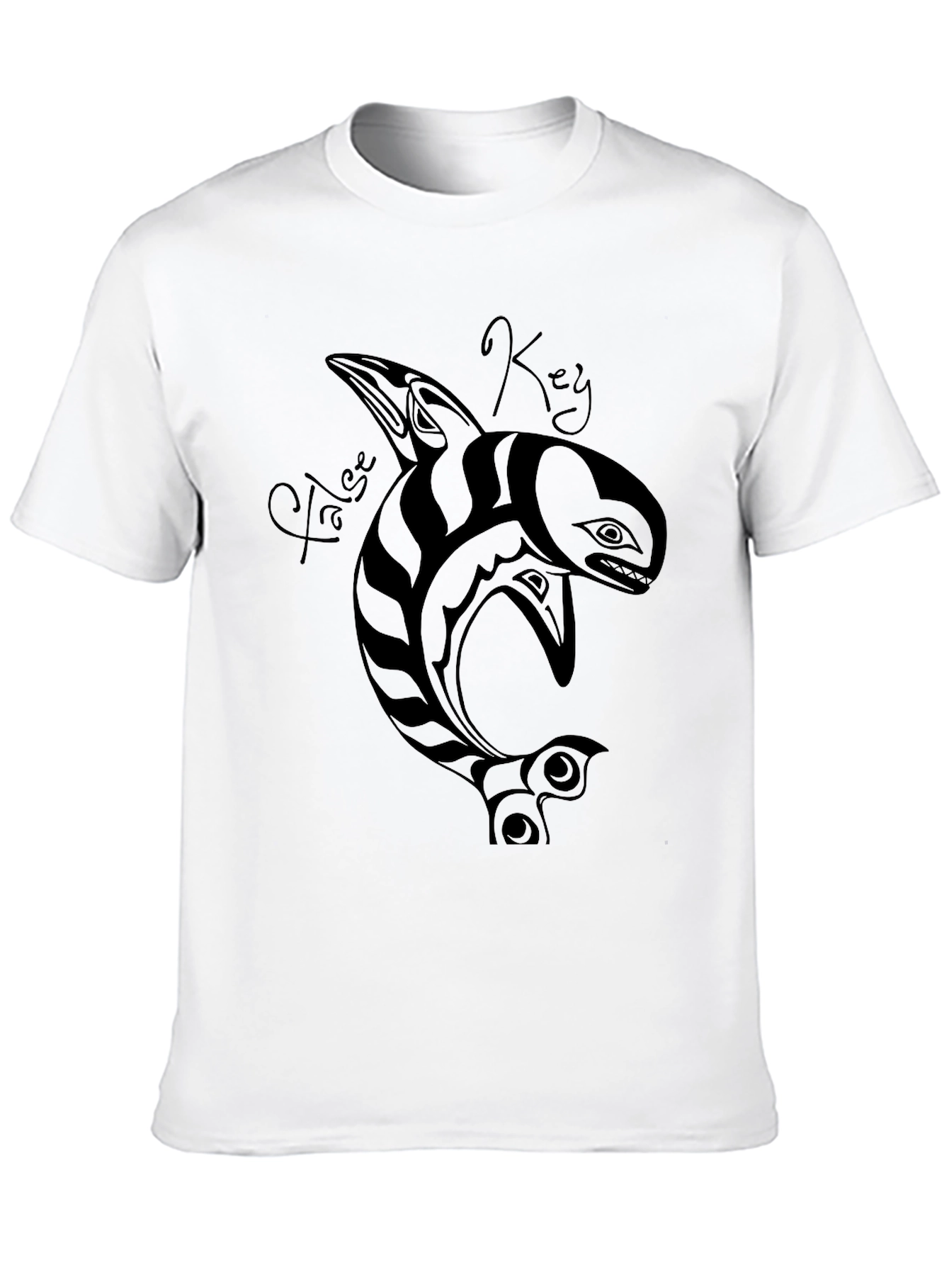 False Key Orca T-Shirt - Black Graphic Tee