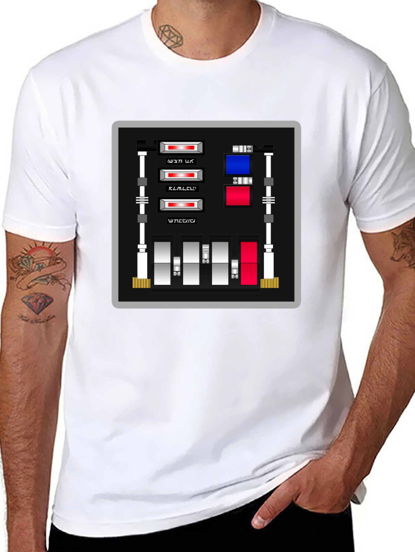 Retro Sci-Fi Panel Graphic Tee
