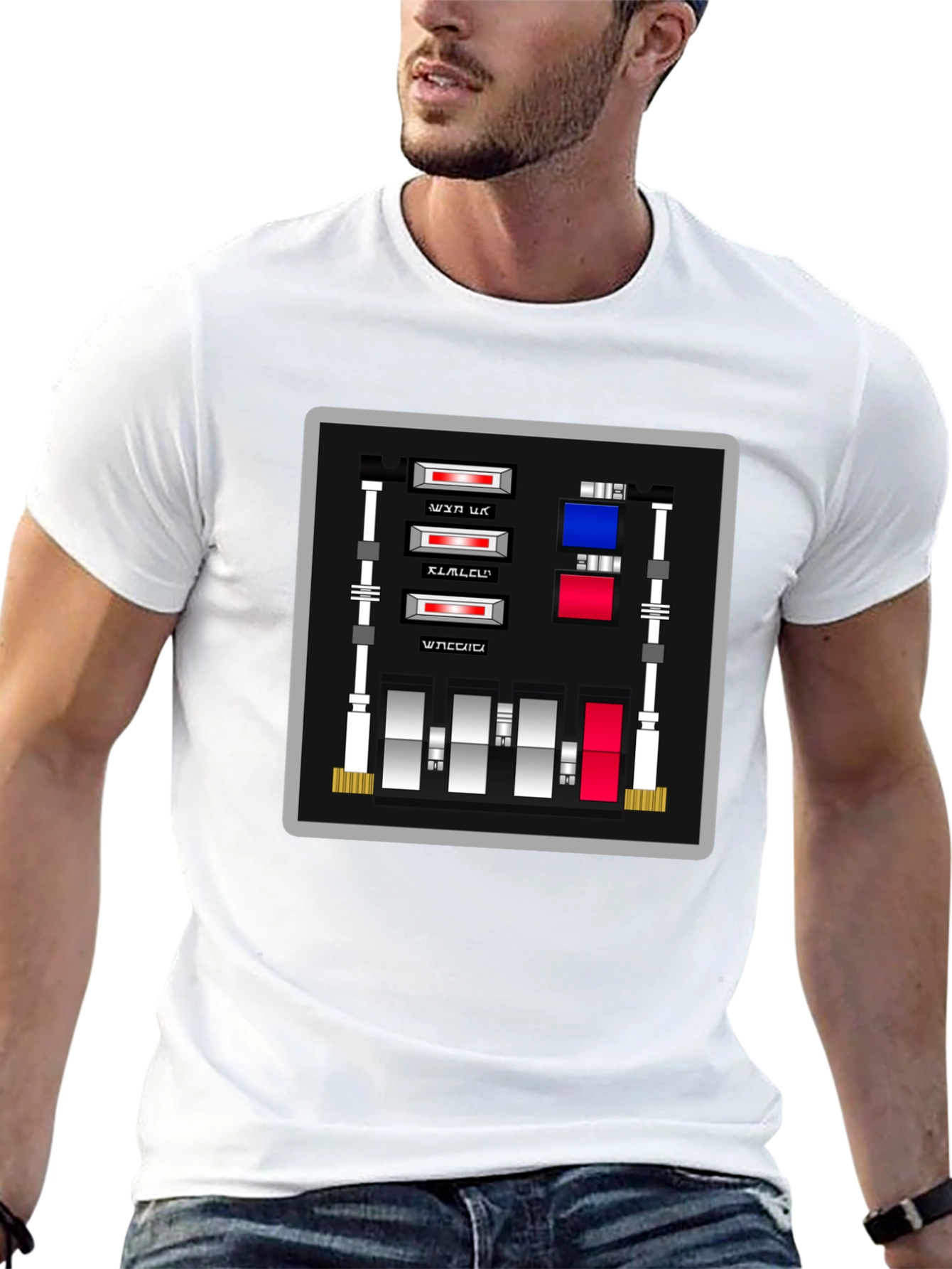 Retro Sci-Fi Panel Graphic Tee