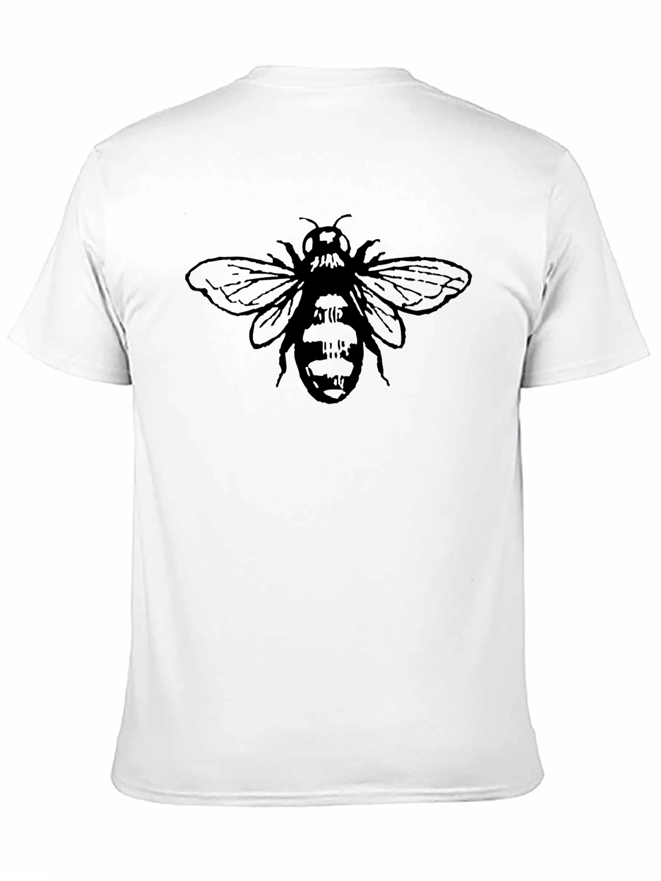 Bee Graphic Tee - Classic Black Cotton T-Shirt