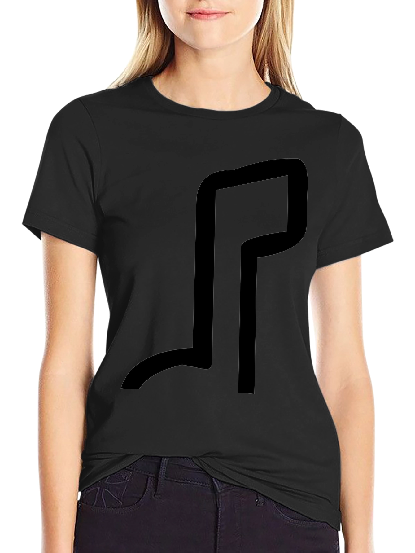 Minimalist Graphic Tee - Black