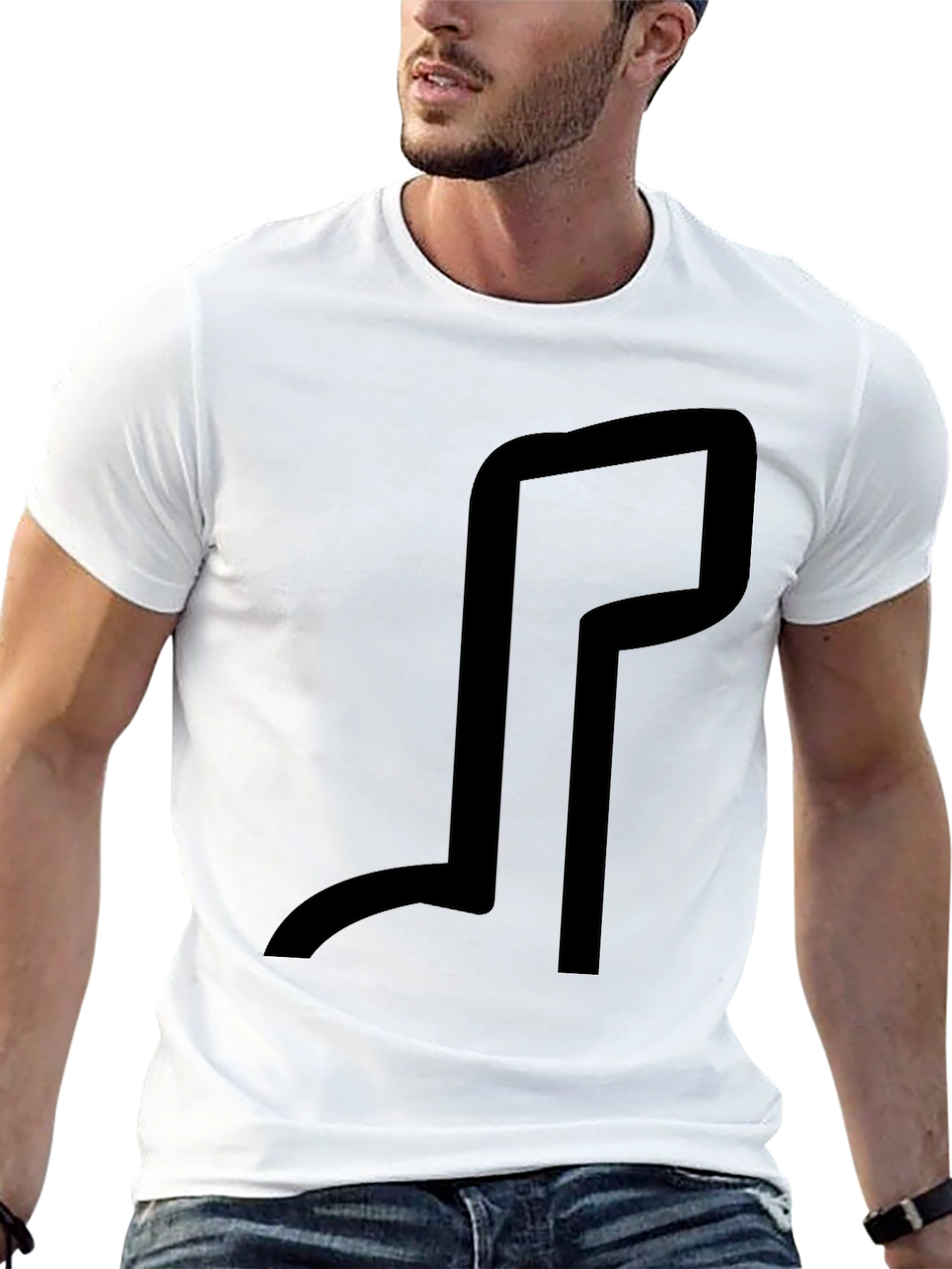Minimalist Graphic Tee - Black