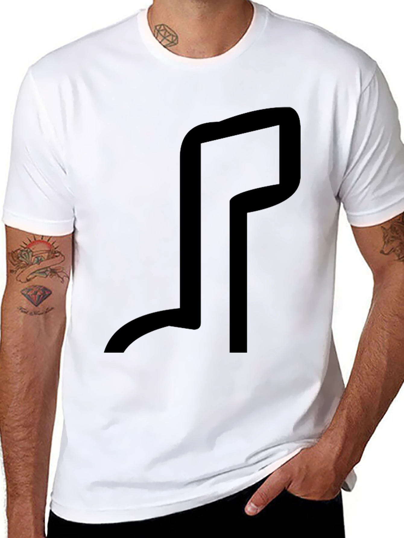 Minimalist Graphic Tee - Black