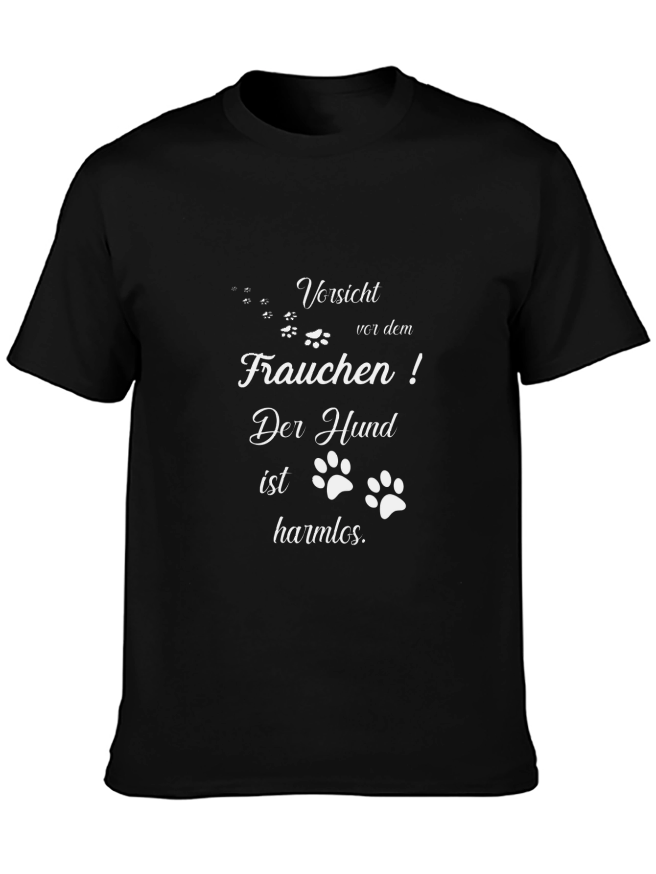 Funny German Dog Mom T-Shirt - Caution Frauchen!