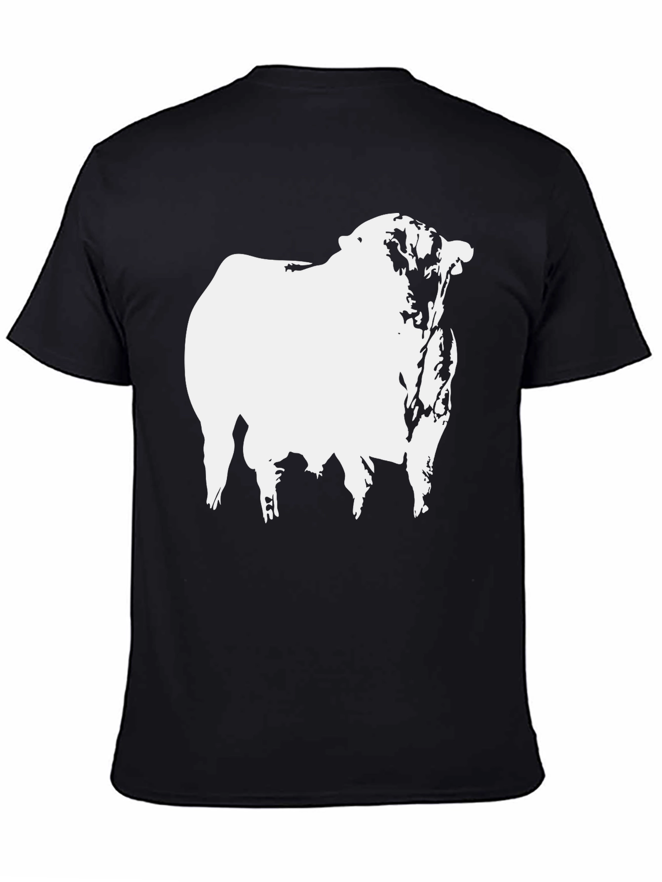 Bull Graphic T-Shirt - Black Cotton Tee