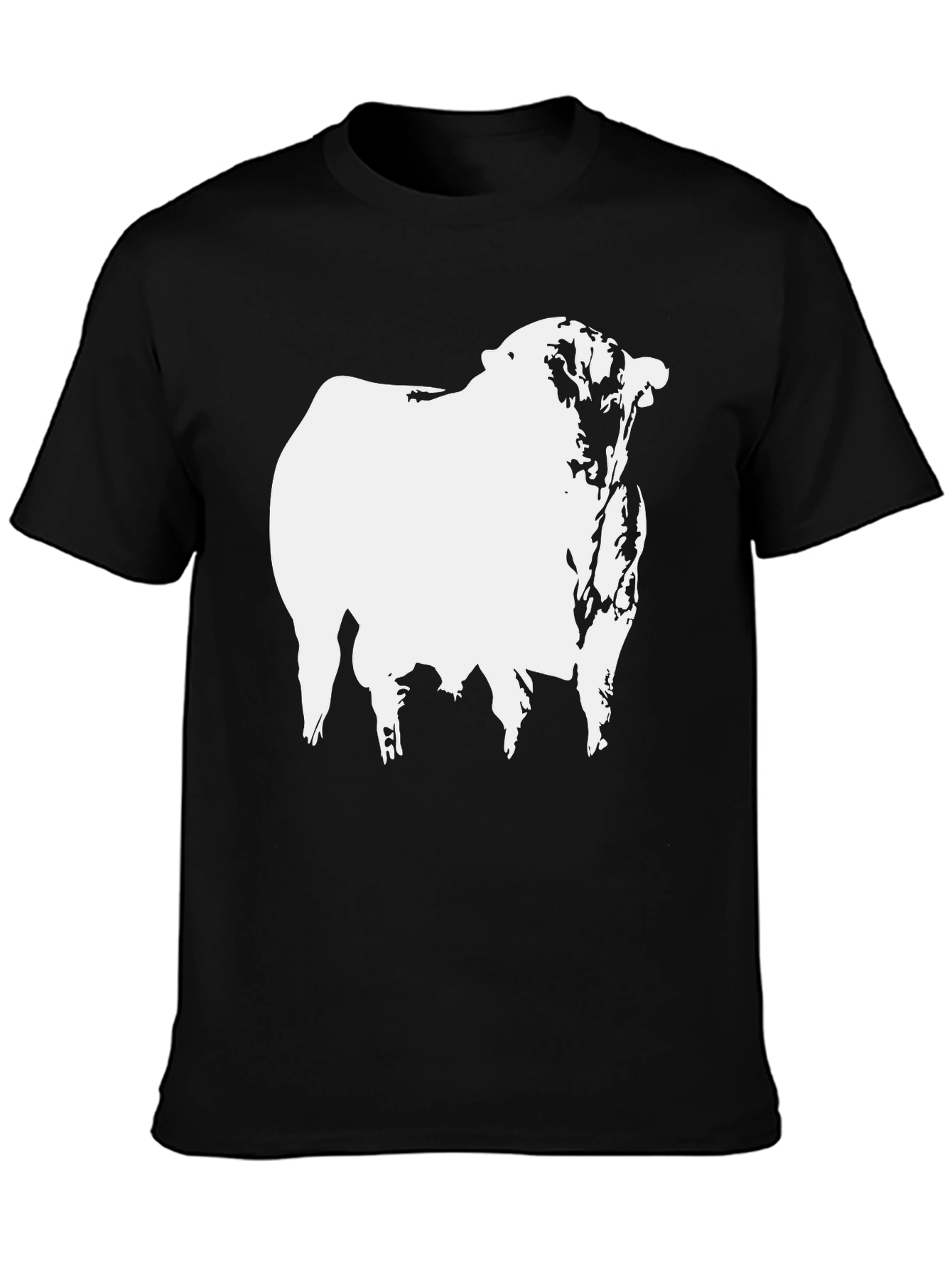 Bull Graphic T-Shirt - Black Cotton Tee