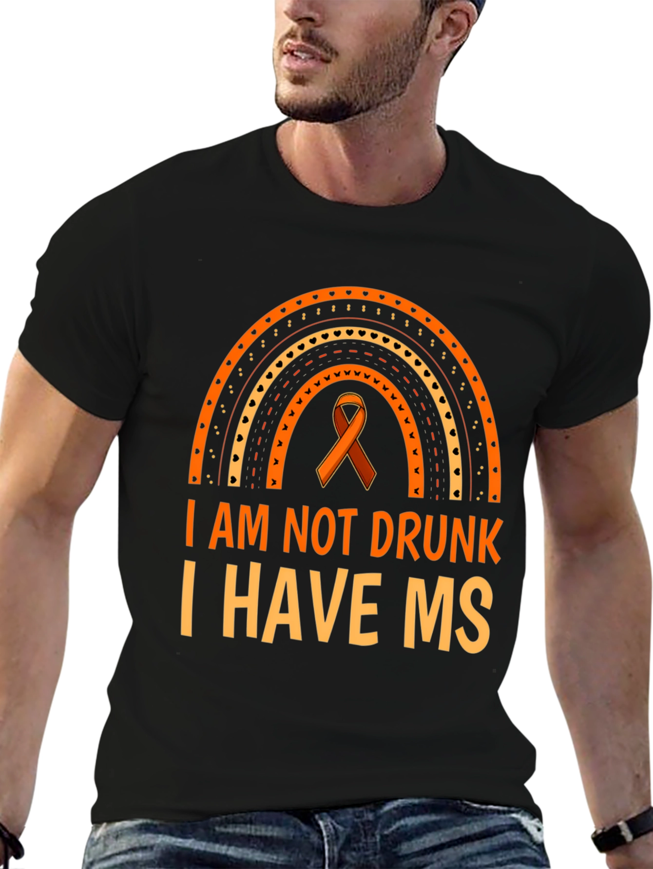 MS Awareness T-Shirt - I Am Not Drunk