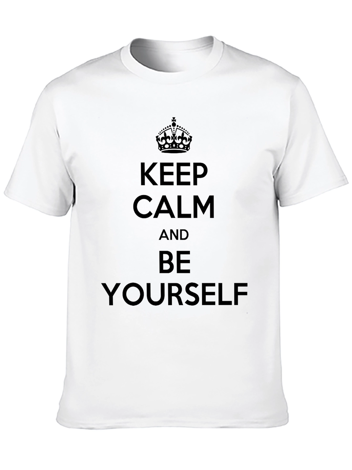 Keep Calm Be Yourself Black T-Shirt