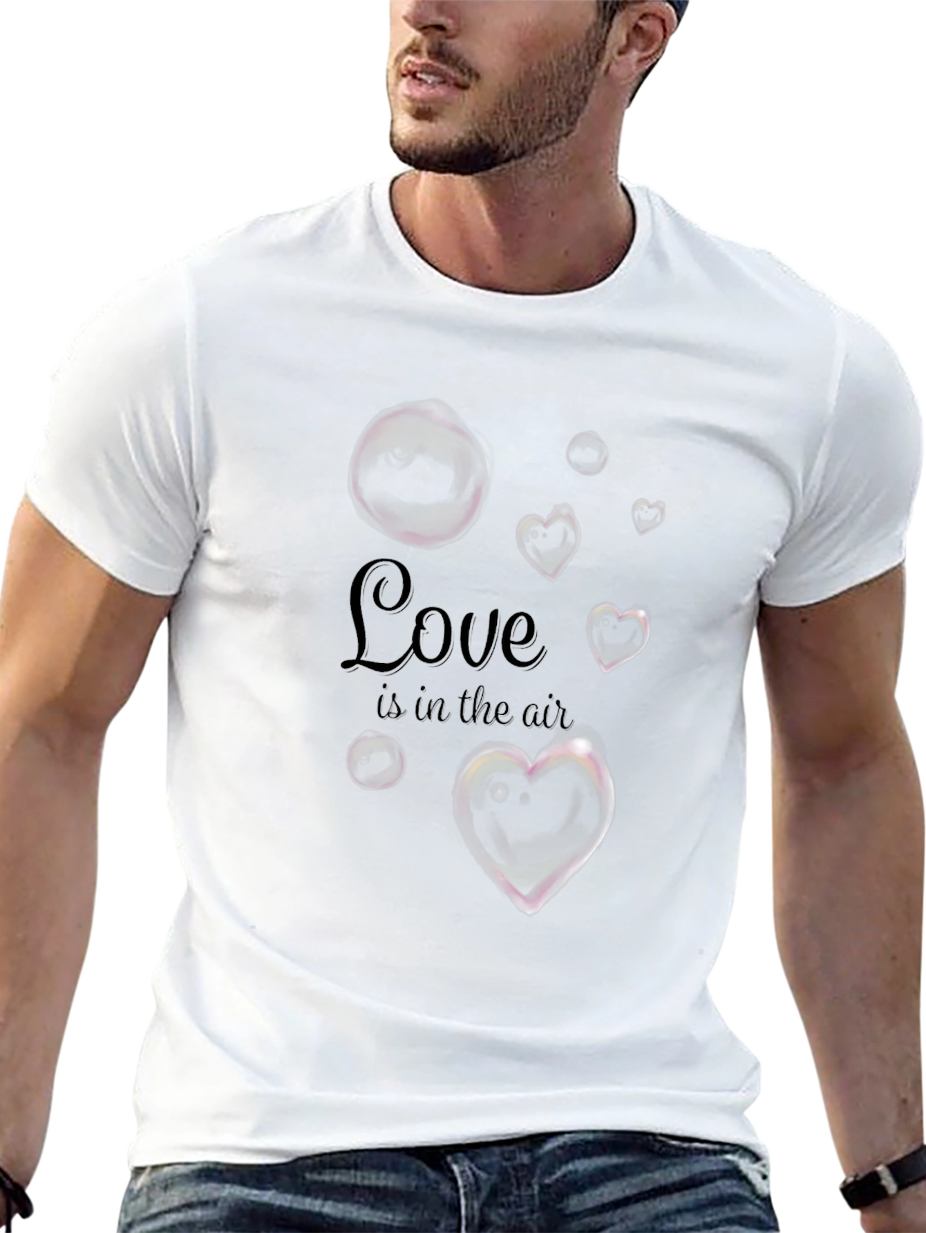 Love is in the Air Graphic Tee - Black