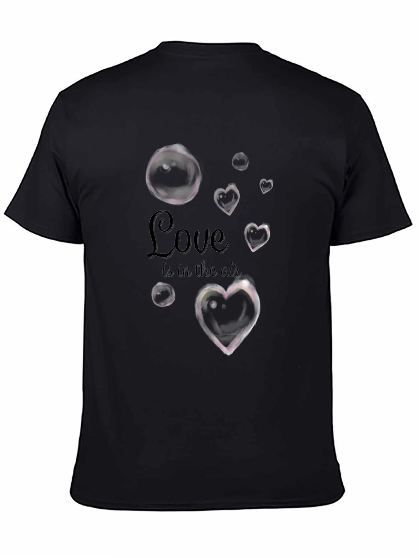 Love is in the Air Graphic Tee - Black