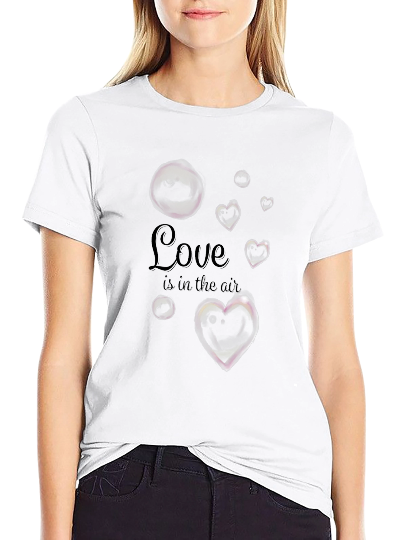 Love is in the Air Graphic Tee - Black