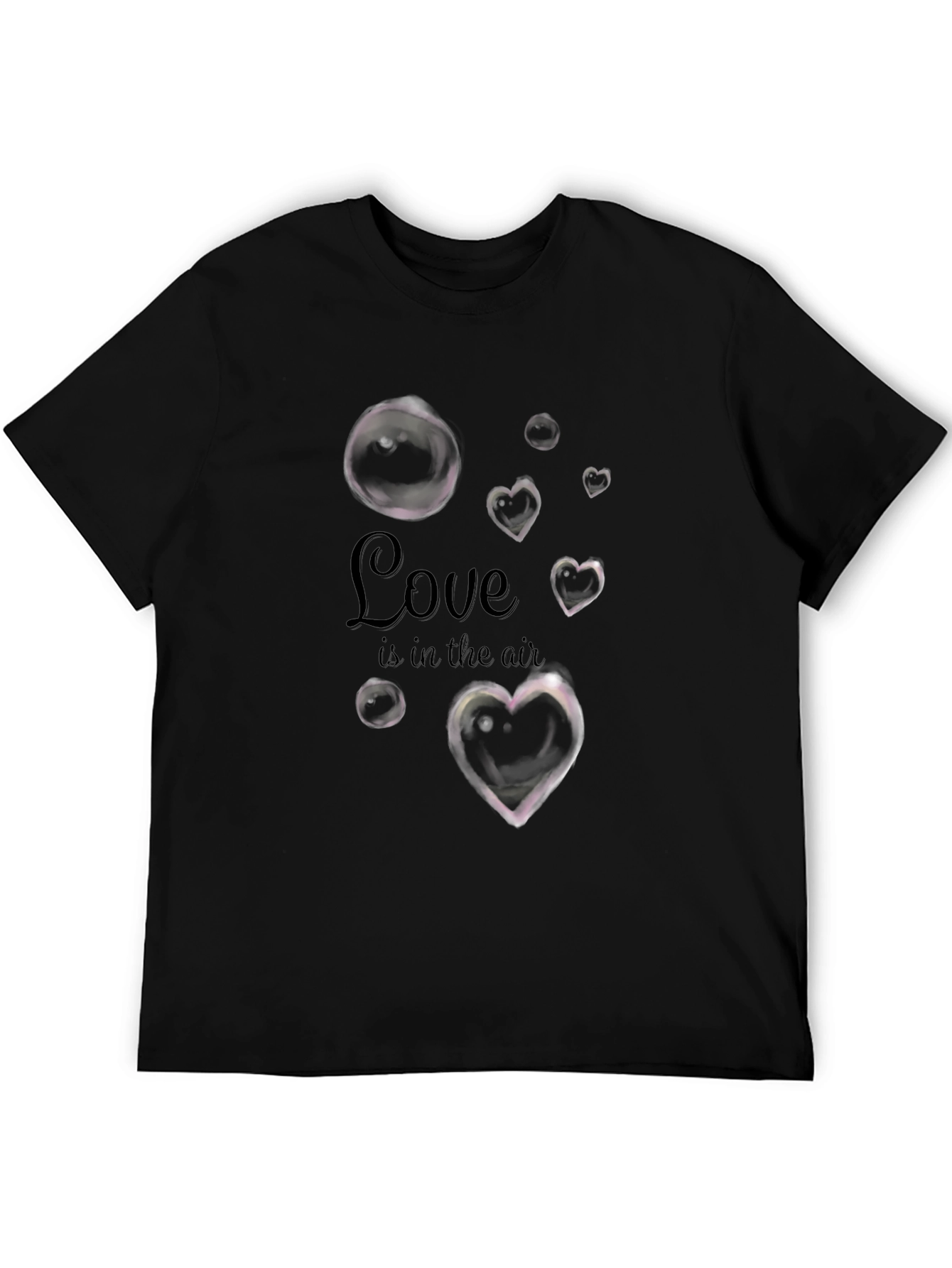 Love is in the Air Graphic Tee - Black
