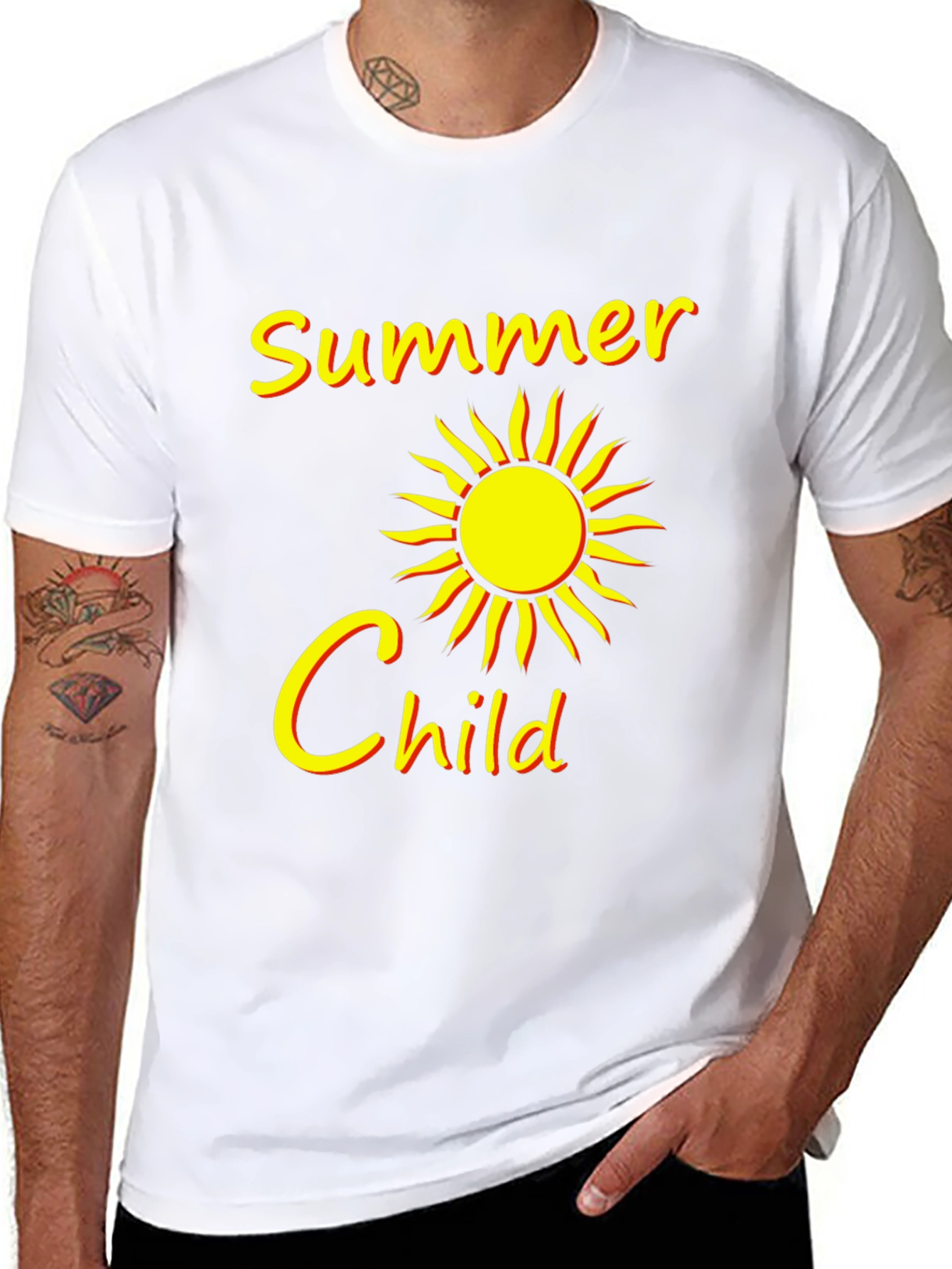 Summer Child Black Graphic Tee