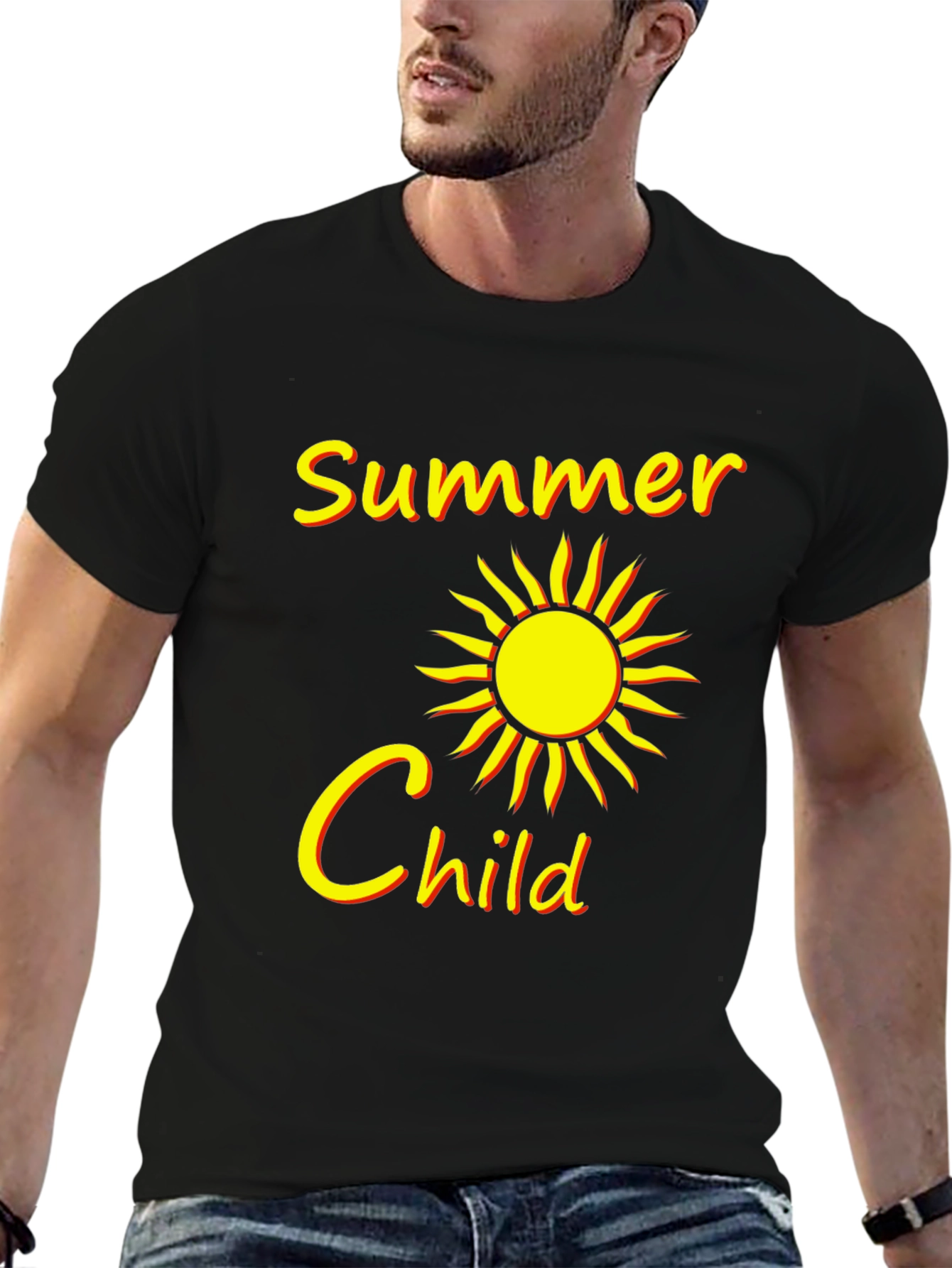 Summer Child Black Graphic Tee