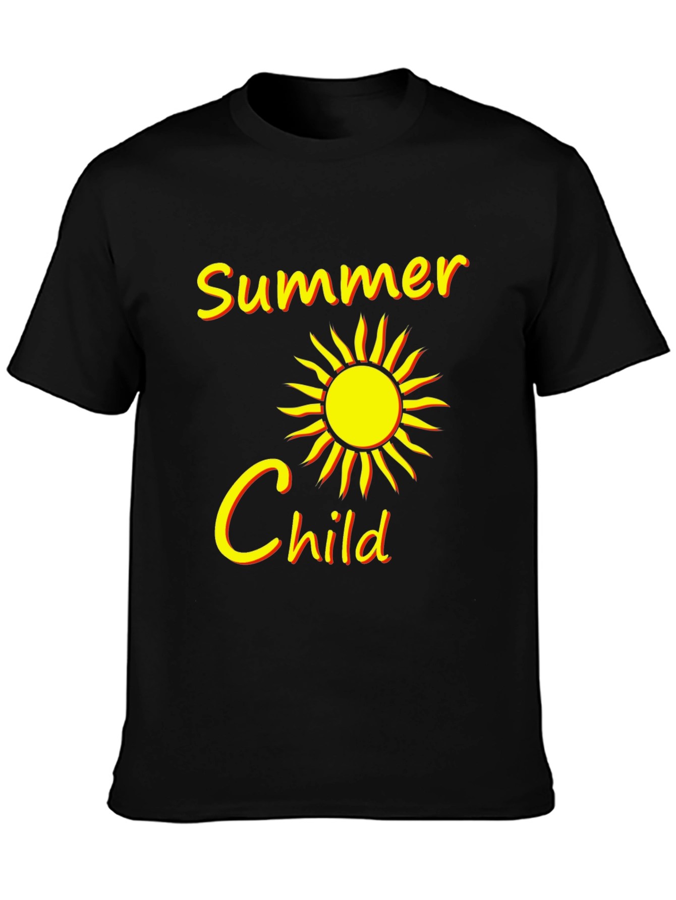 Summer Child Black Graphic Tee