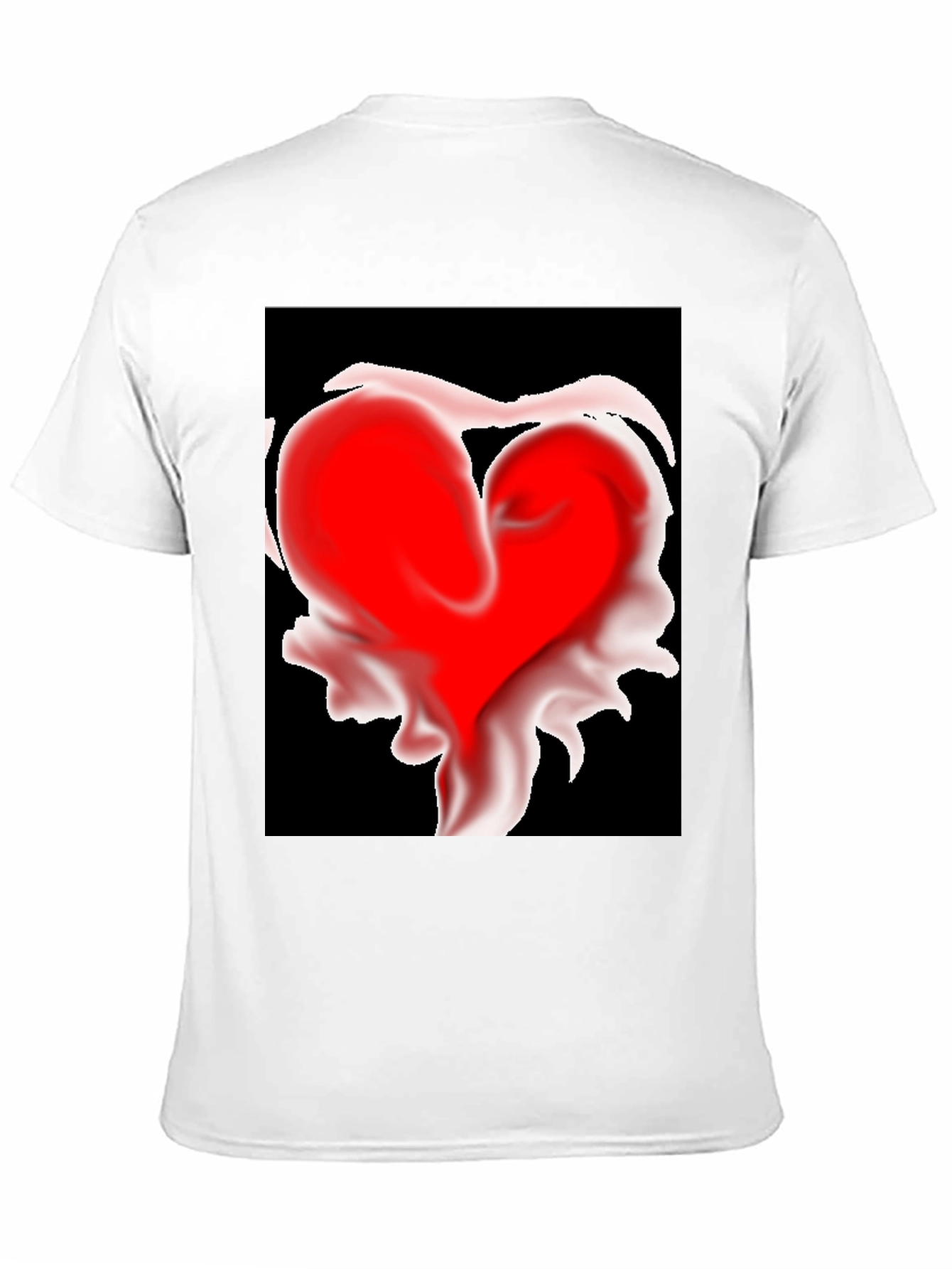 Heart Art Graphic Tee - Modern Black T-Shirt