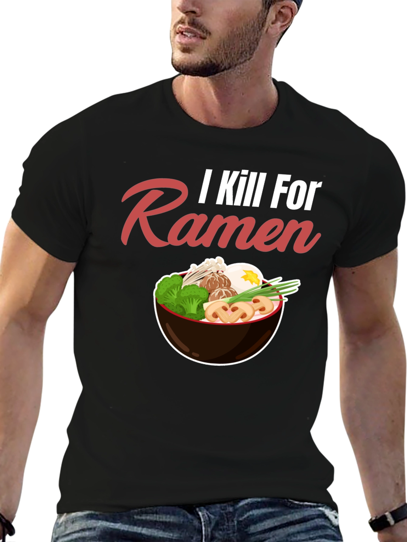 I Kill For Ramen Funny T-Shirt