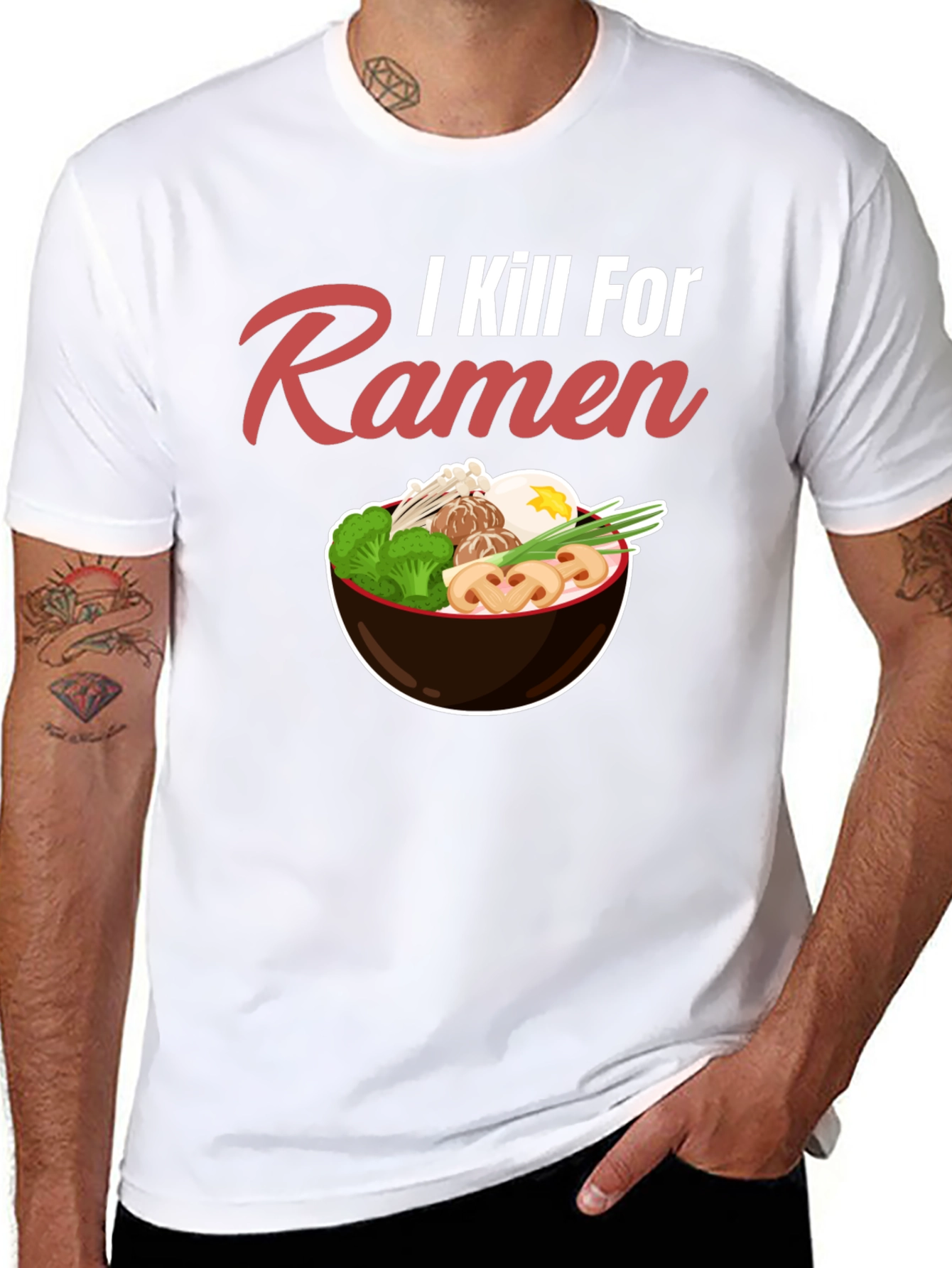 I Kill For Ramen Funny T-Shirt