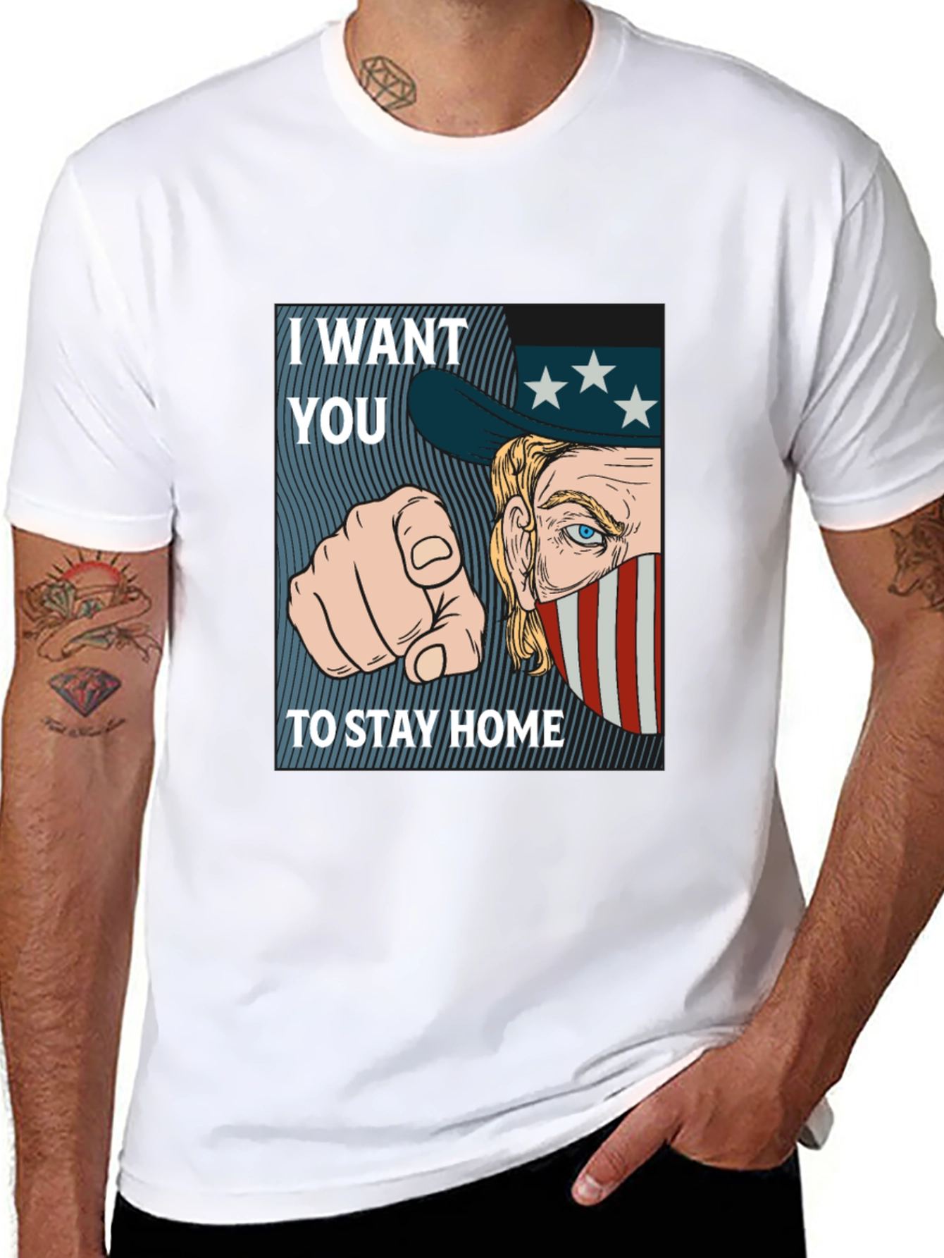 I Want You To Stay Home Graphic Tee