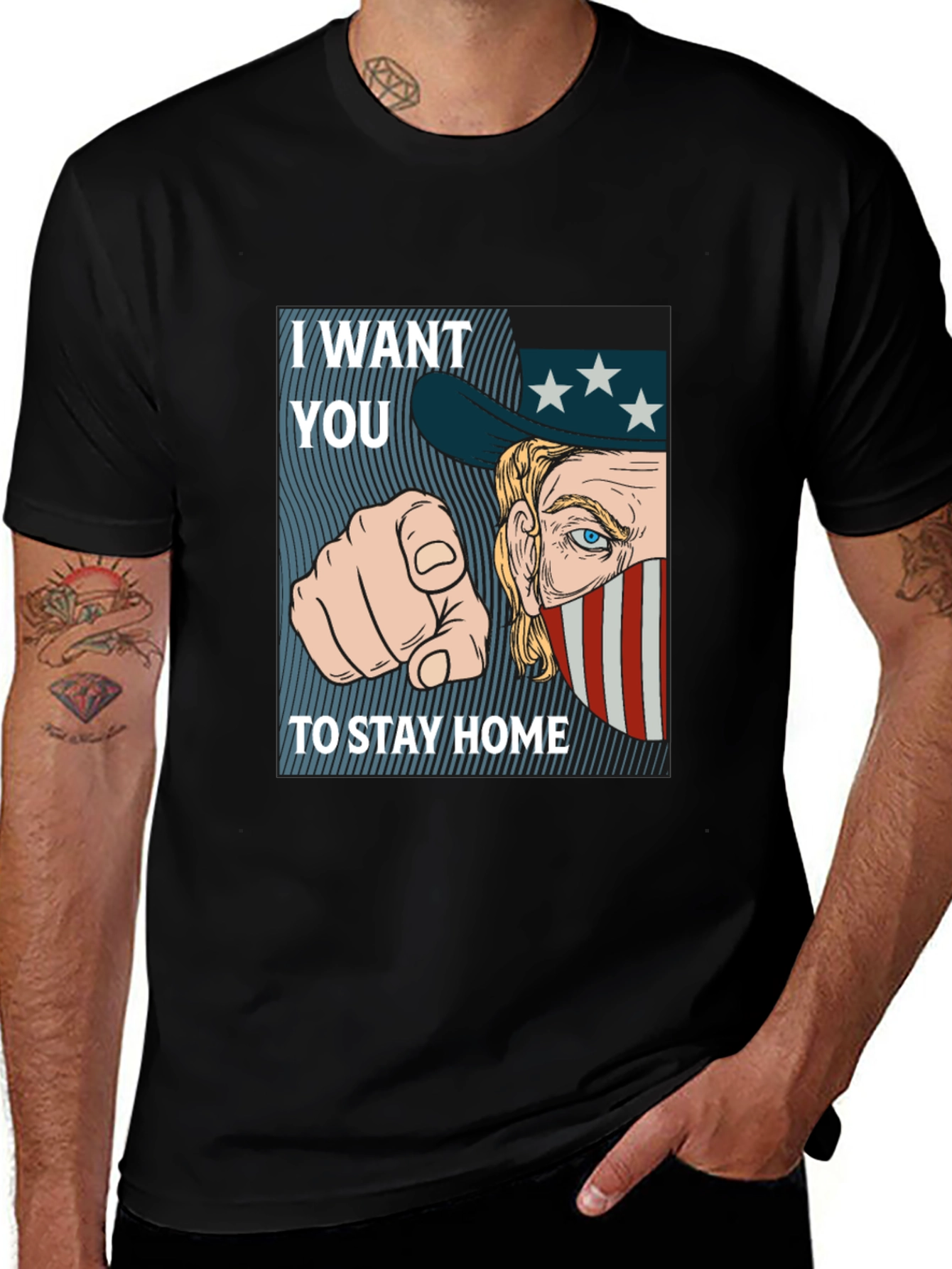 I Want You To Stay Home Graphic Tee