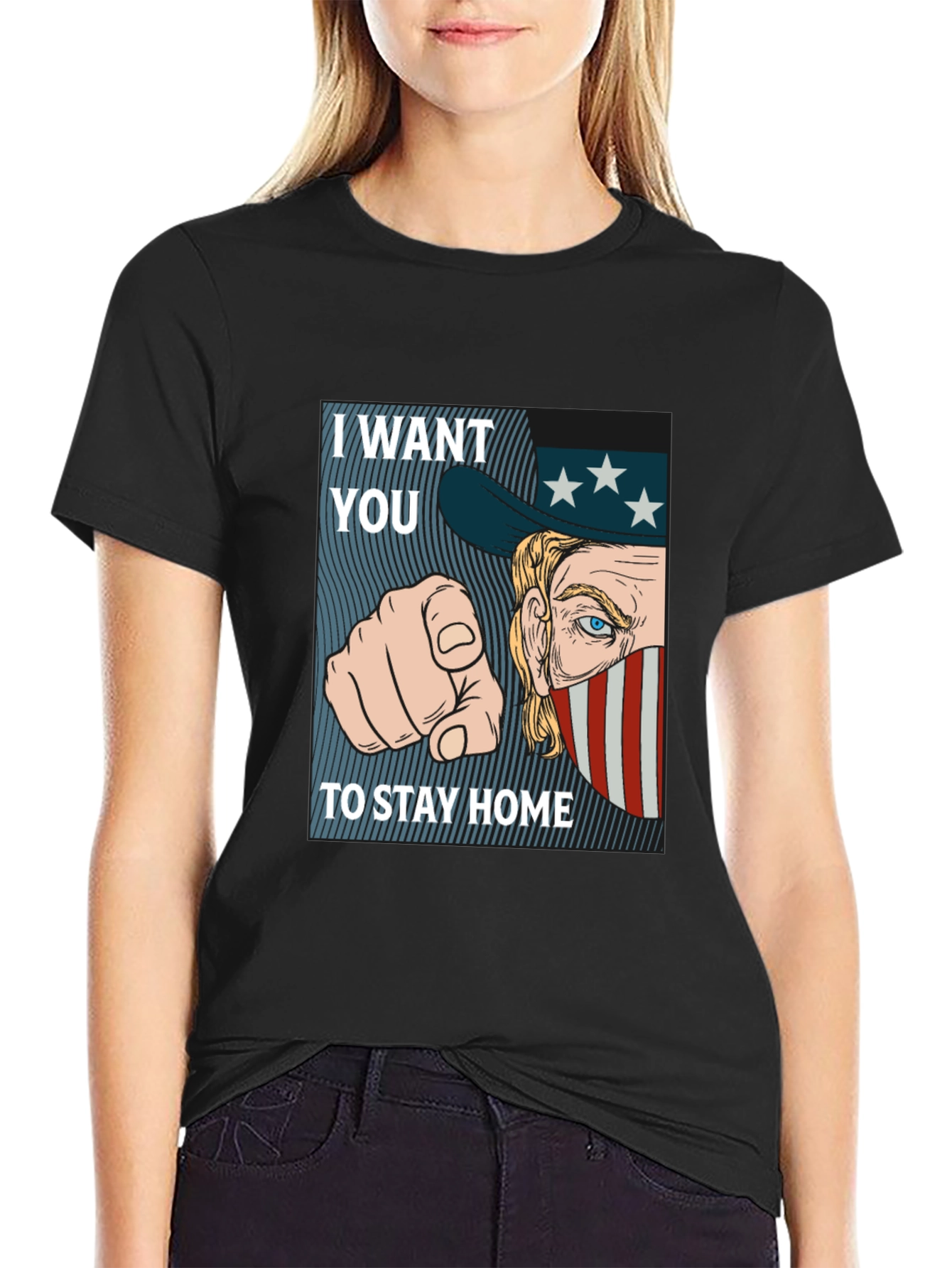I Want You To Stay Home Graphic Tee