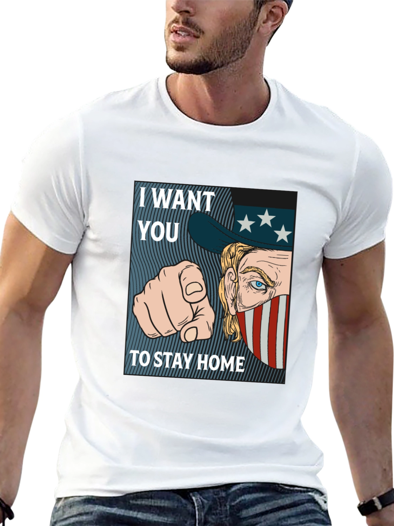 I Want You To Stay Home Graphic Tee