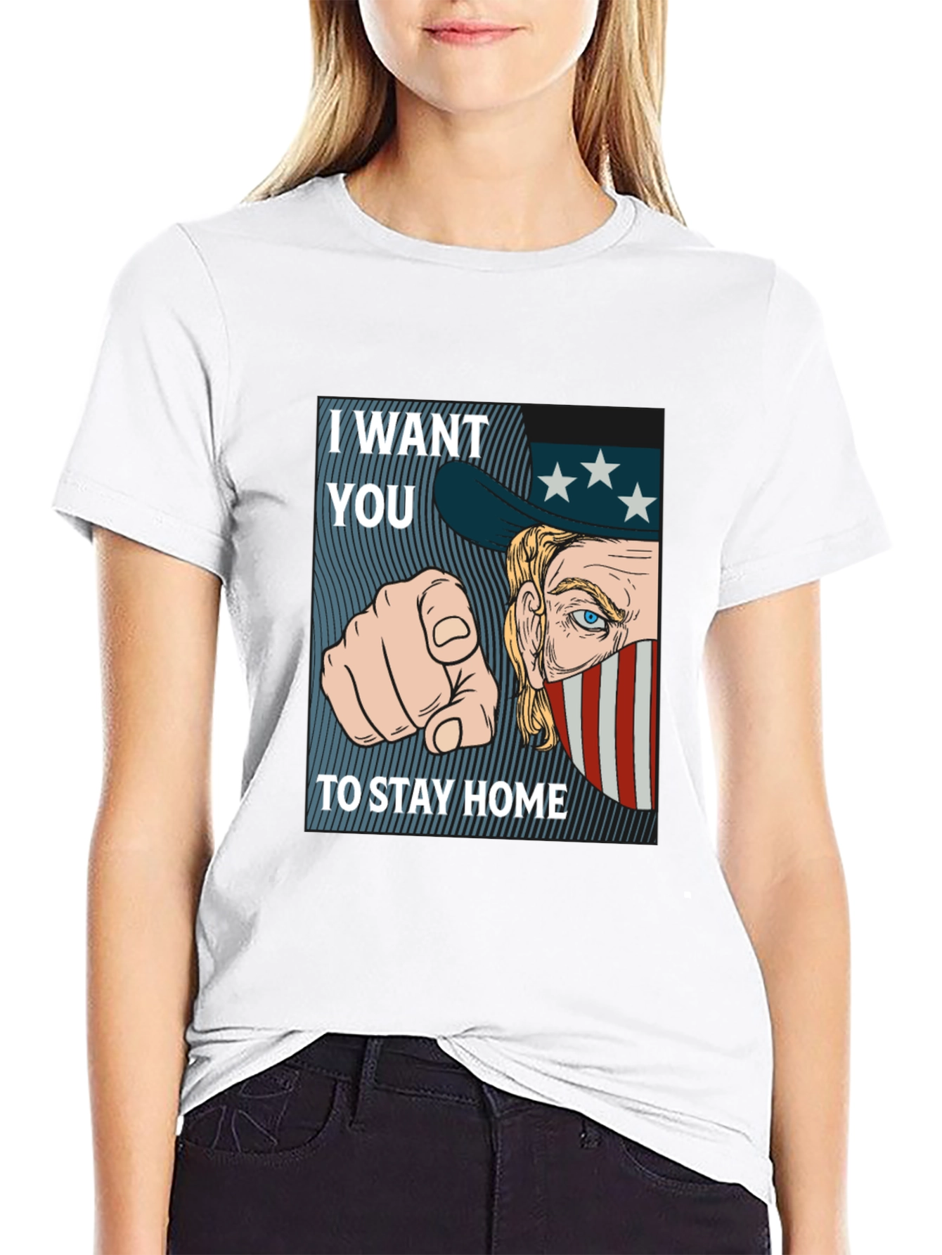 I Want You To Stay Home Graphic Tee