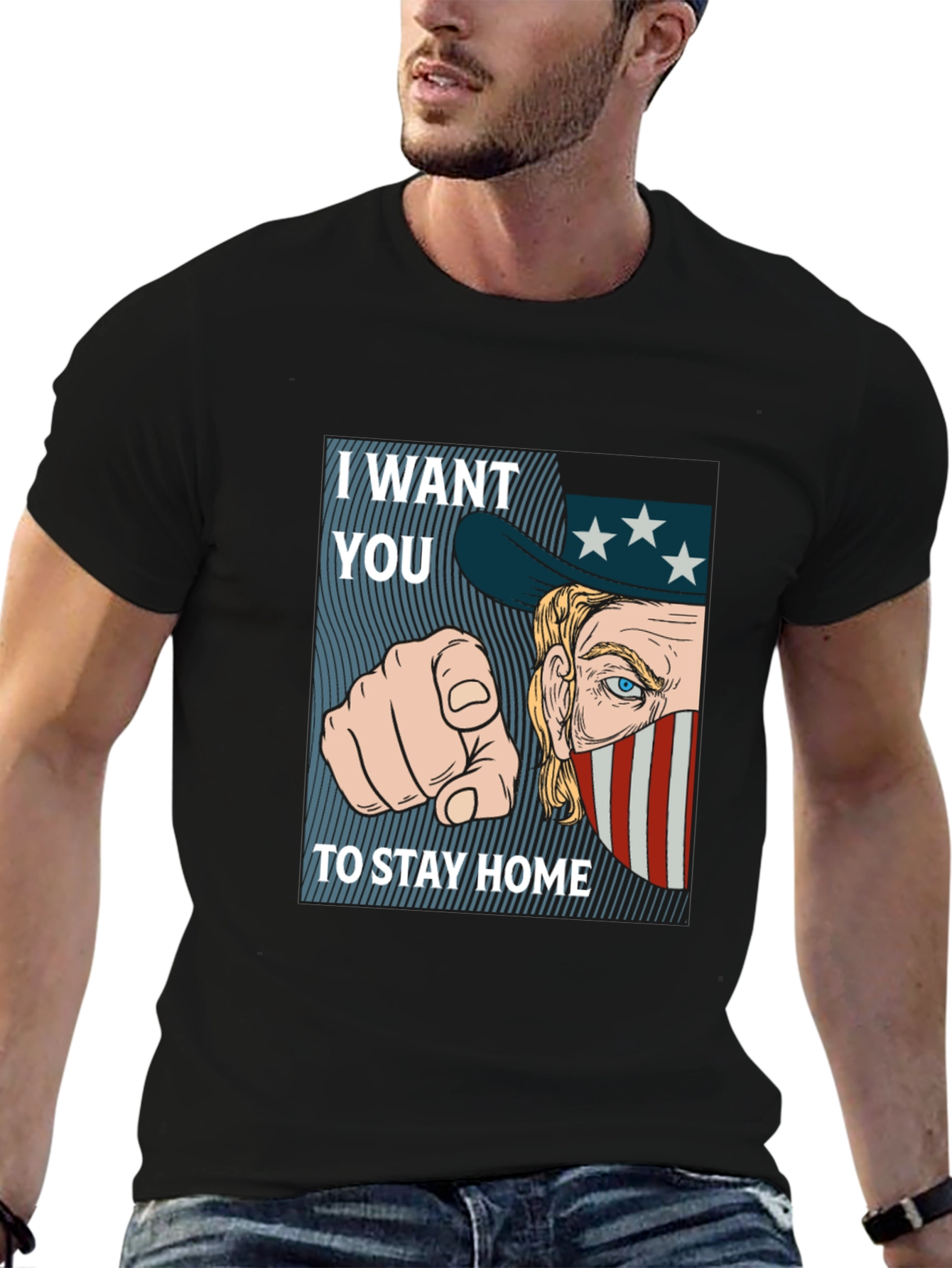 I Want You To Stay Home Graphic Tee