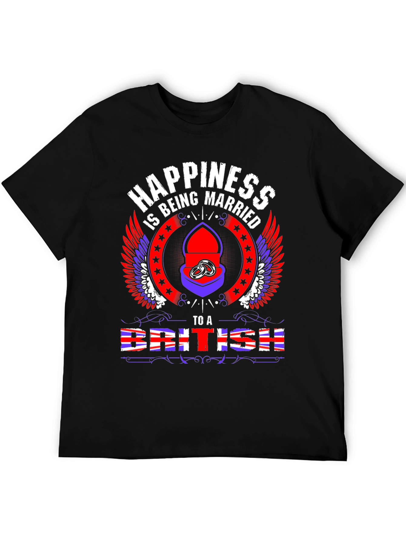 Happiness Being Married to a British T-Shirt