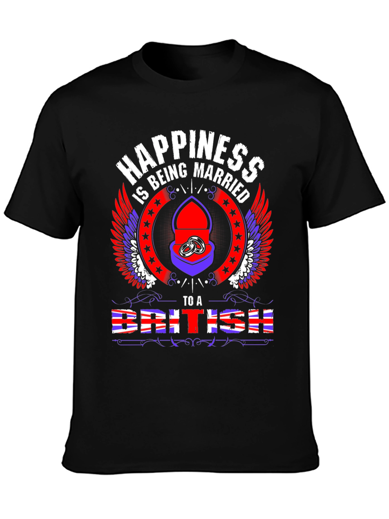 Happiness Being Married to a British T-Shirt