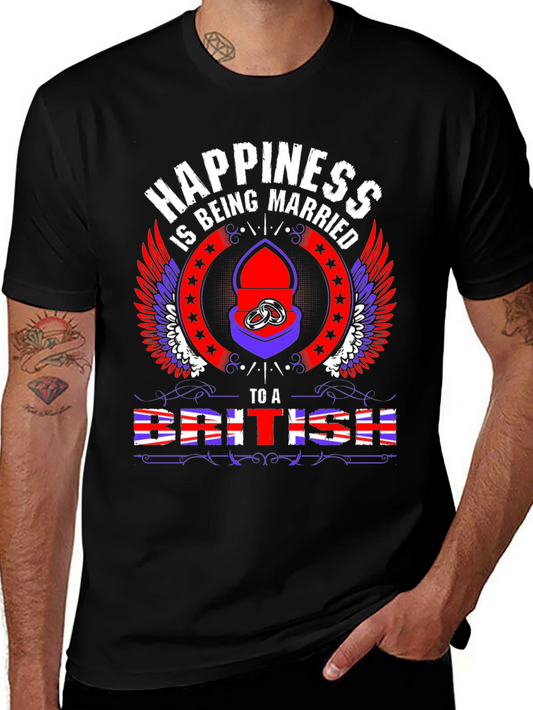 Happiness Being Married to a British T-Shirt