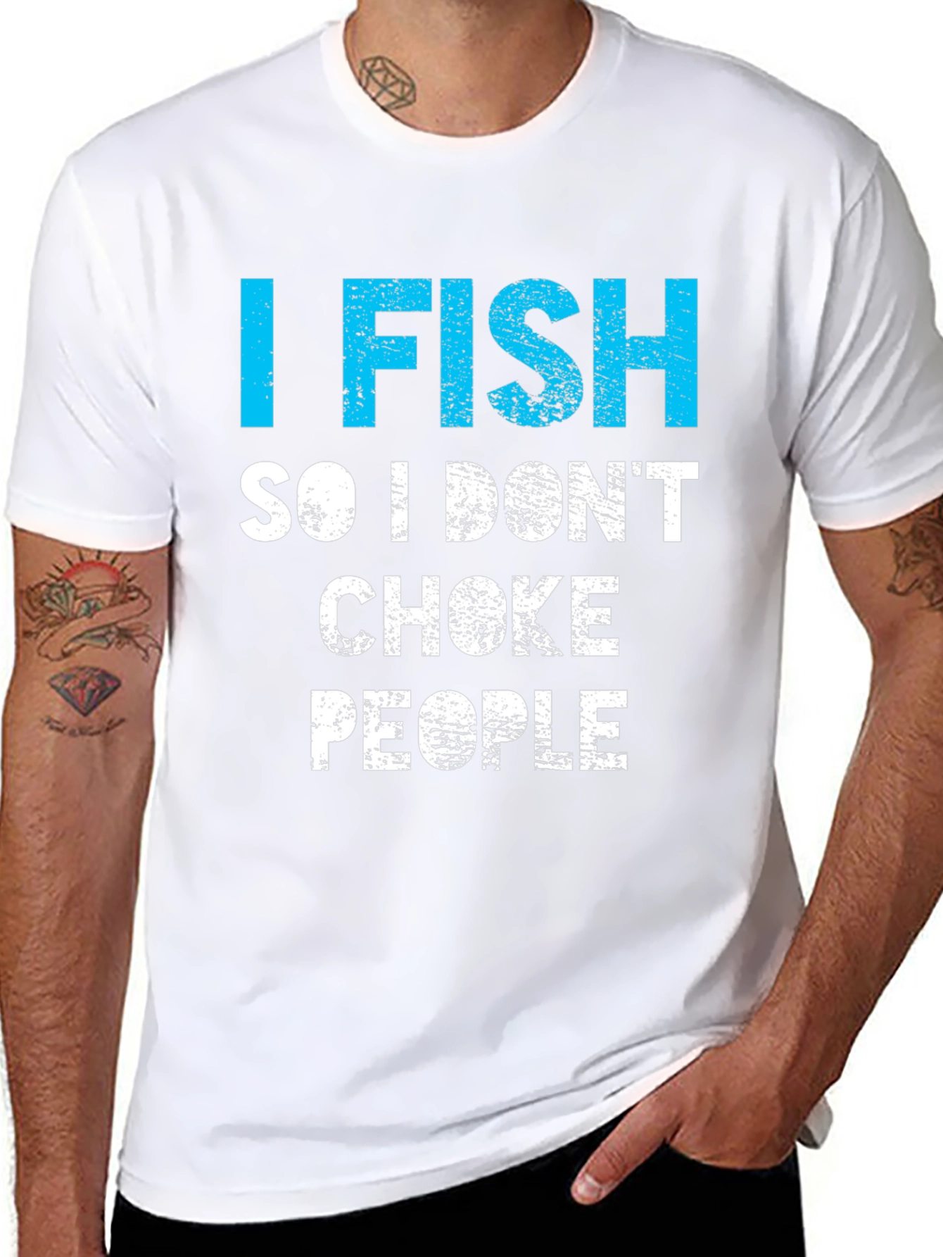 Funny I Fish So I Dont Choke People T-Shirt
