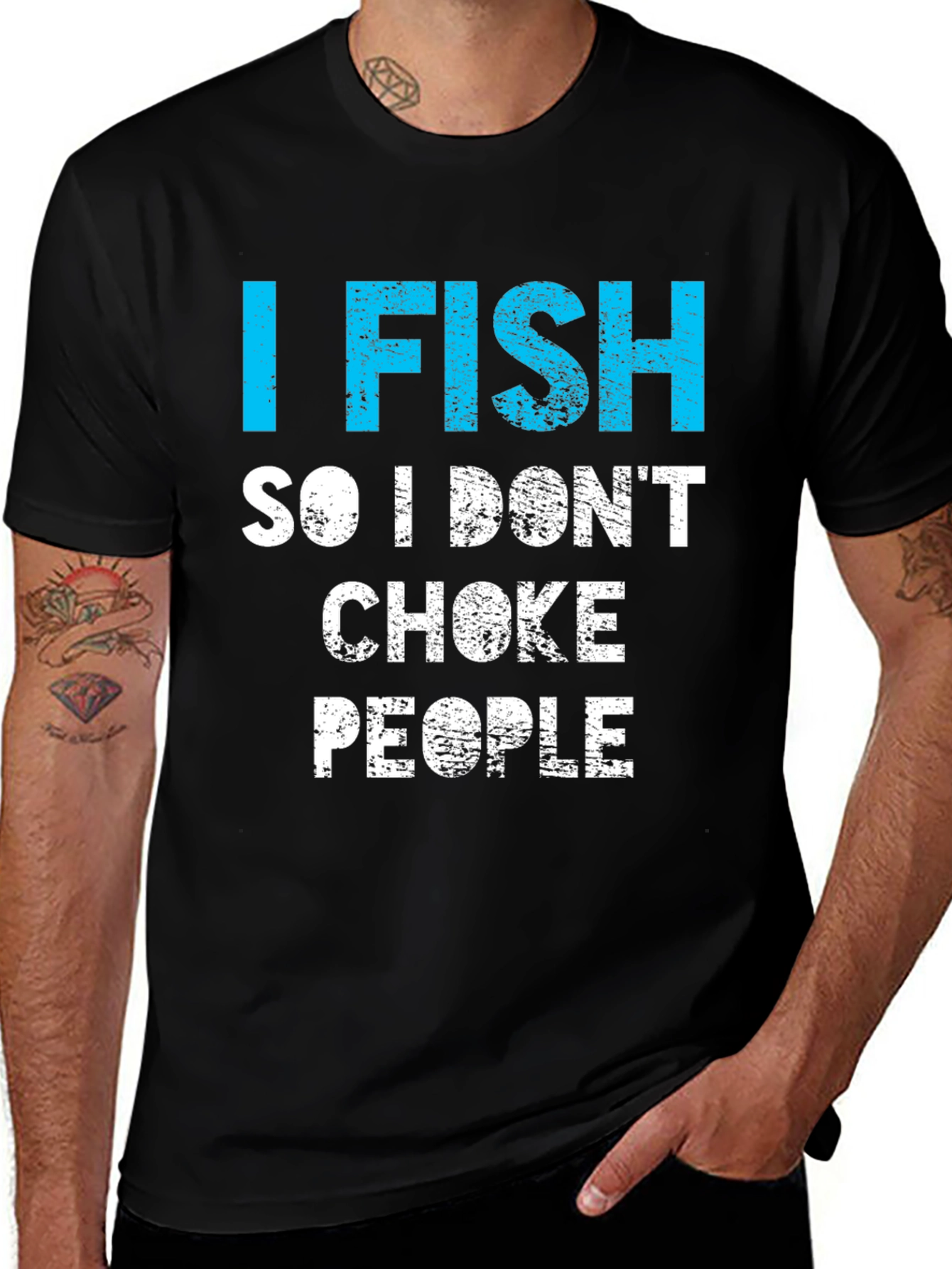 Funny I Fish So I Dont Choke People T-Shirt
