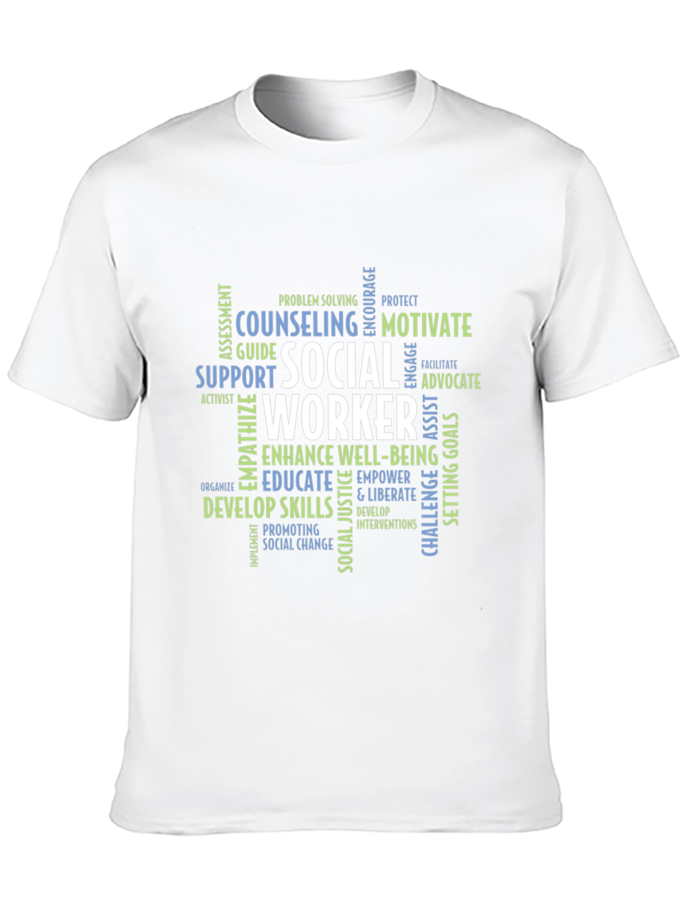 Social Worker Word Cloud Graphic Tee