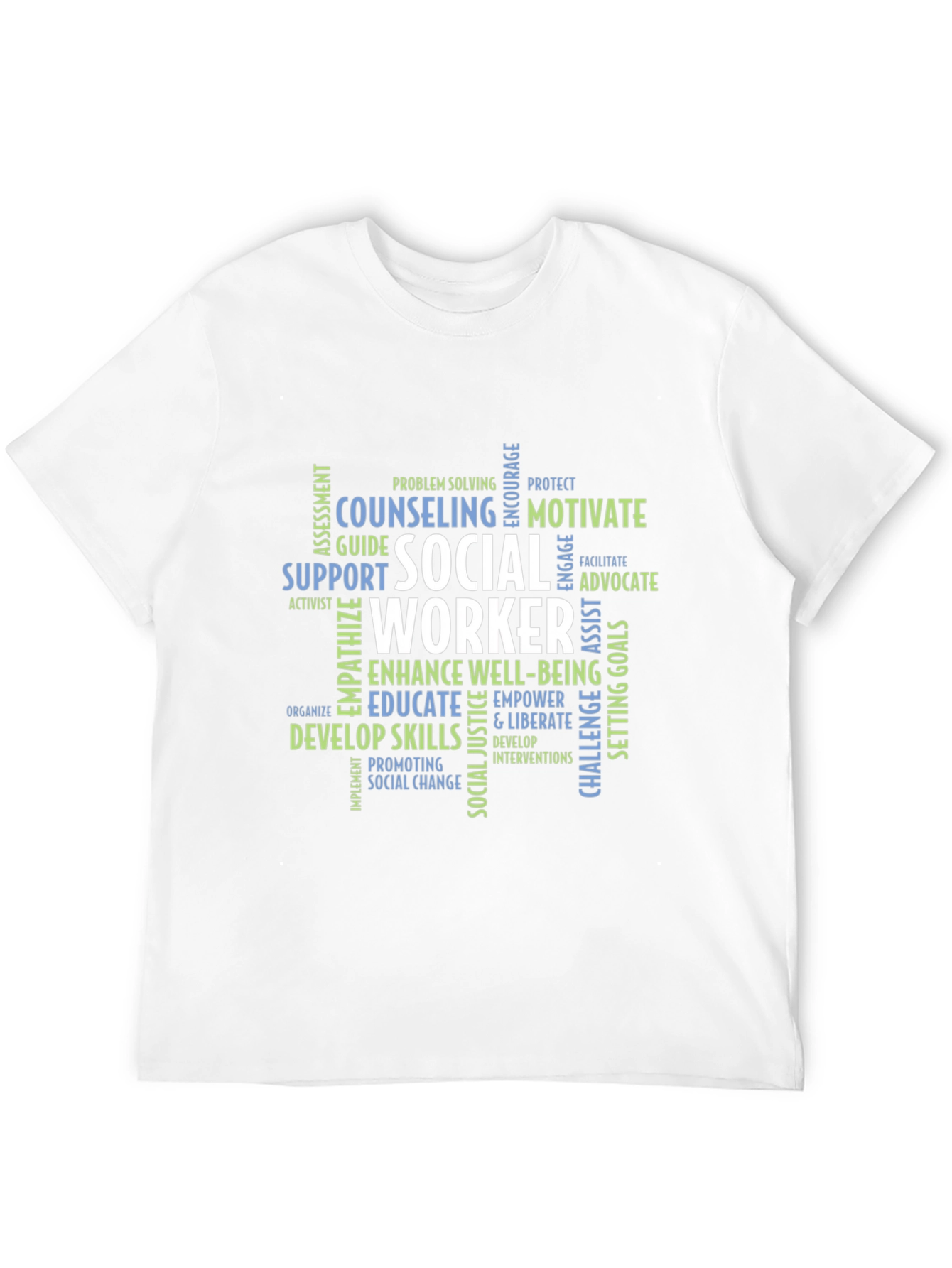 Social Worker Word Cloud Graphic Tee