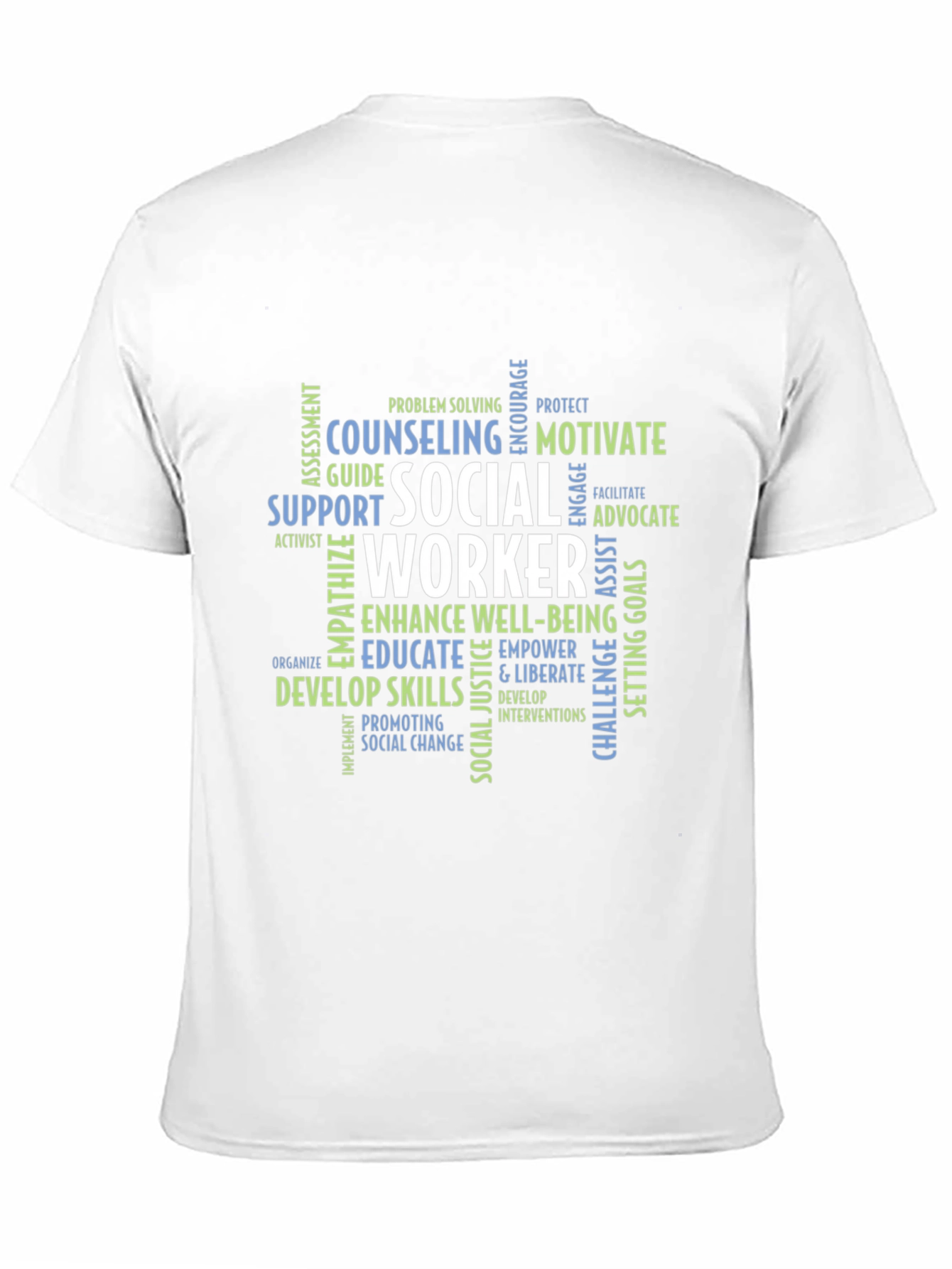 Social Worker Word Cloud Graphic Tee