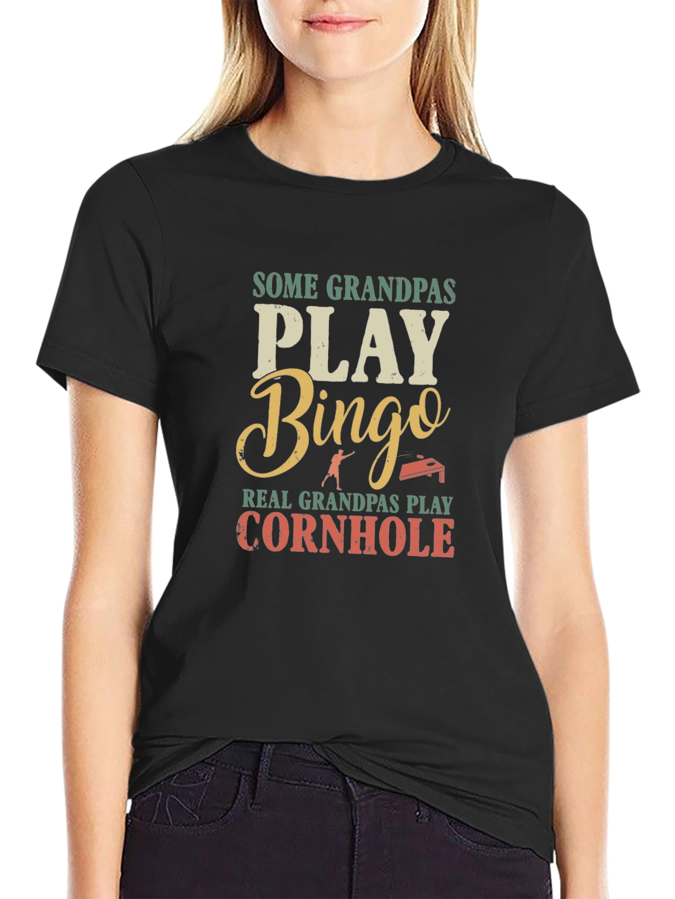 Cornhole Grandpa T-Shirt