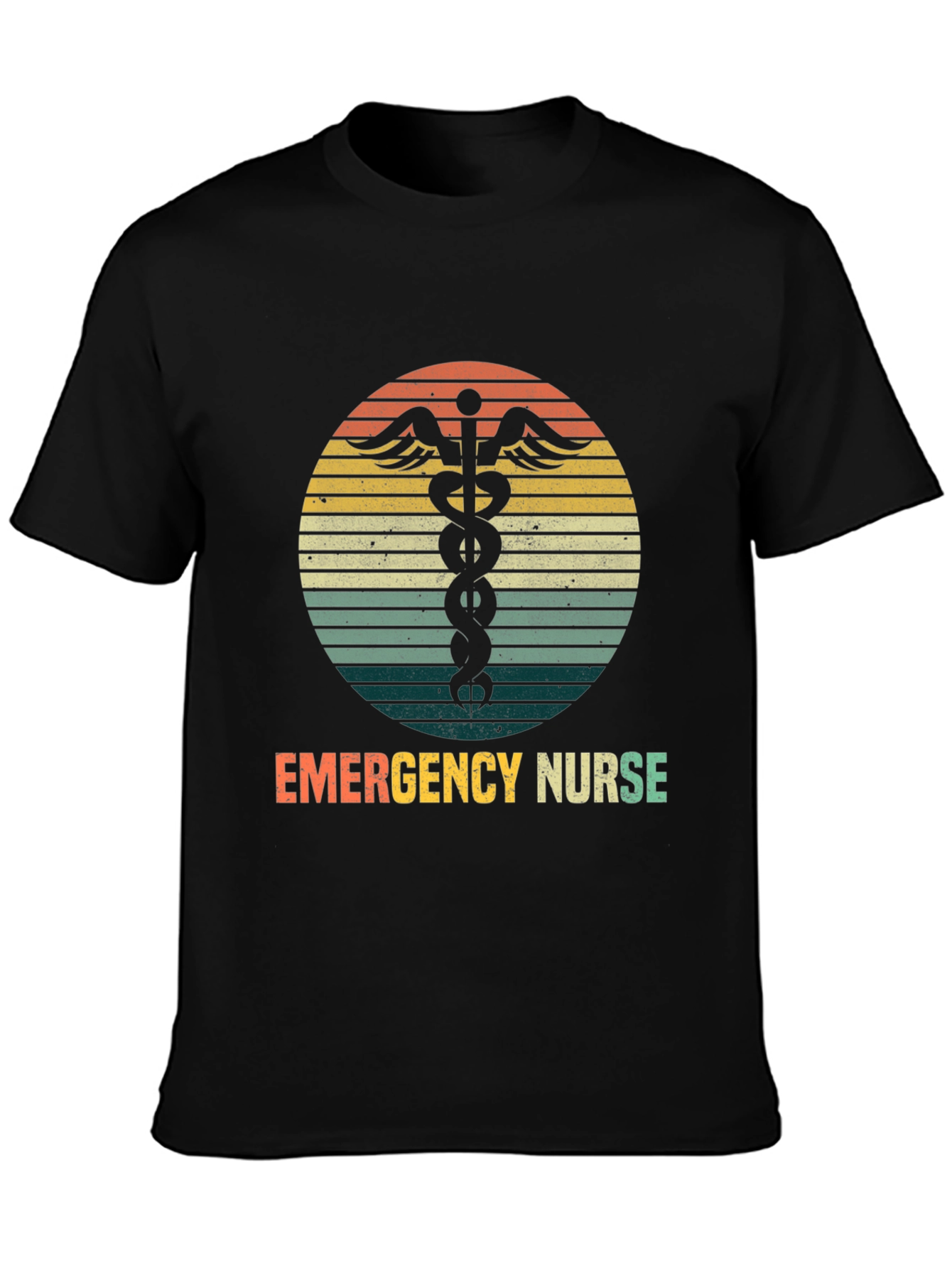 Emergency Nurse Retro Graphic T-Shirt