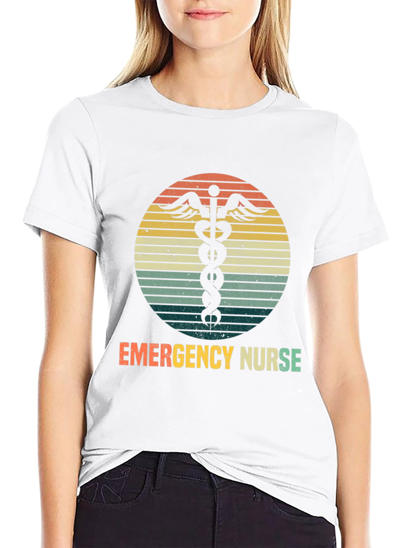 Emergency Nurse Retro Graphic T-Shirt