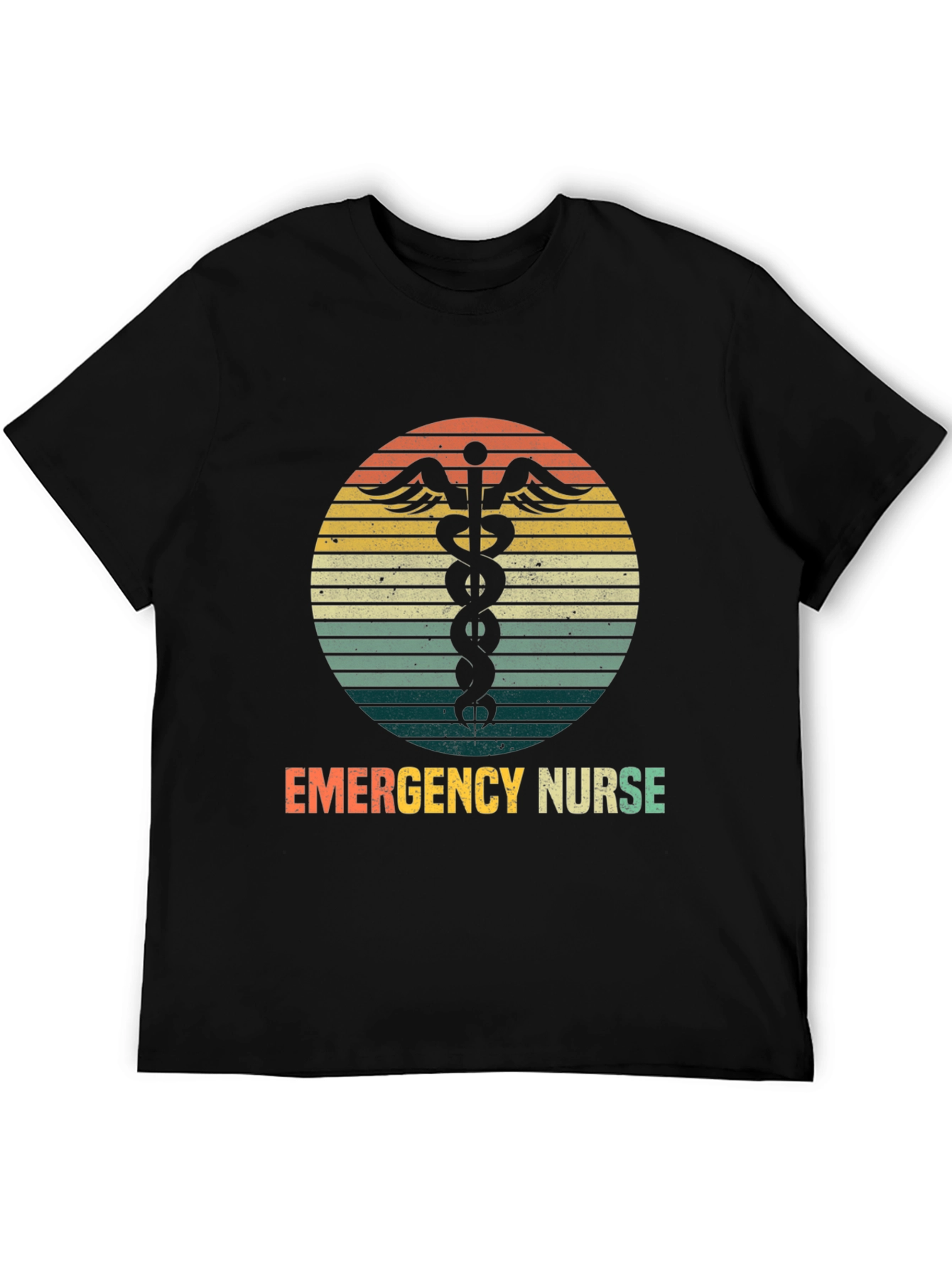 Emergency Nurse Retro Graphic T-Shirt