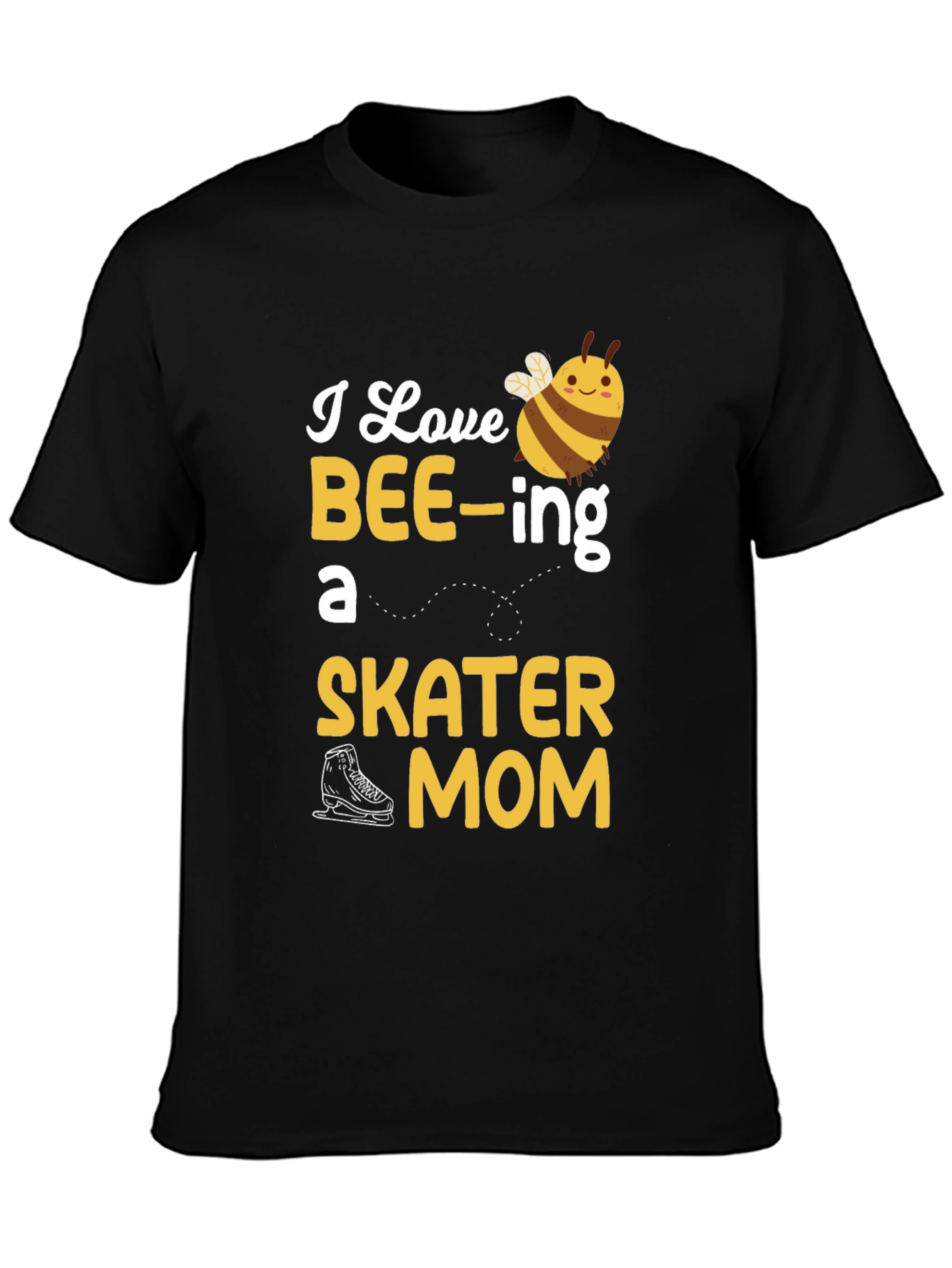 I Love BEE-ing a Skater Mom Graphic T-Shirt