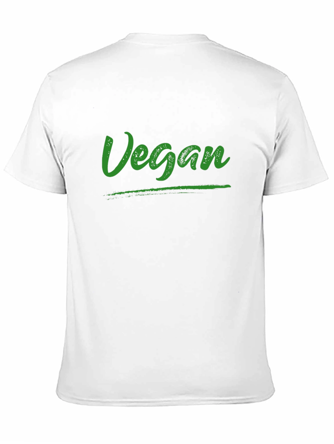Vegan T-Shirt - Green Text on Black Tee