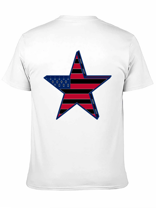 American Flag Star Graphic T-Shirt