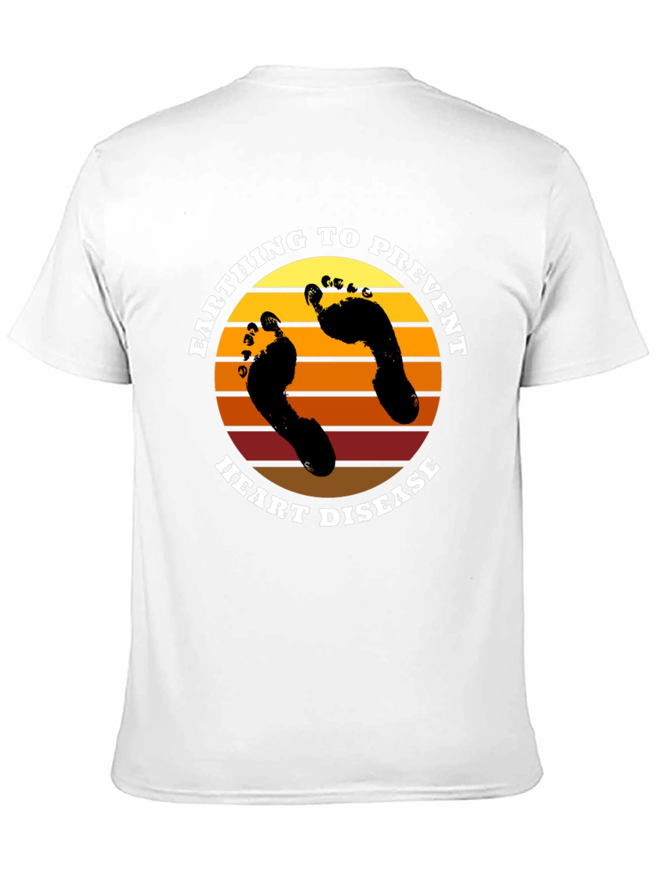 Earthing To Prevent Heart Disease Black T-Shirt