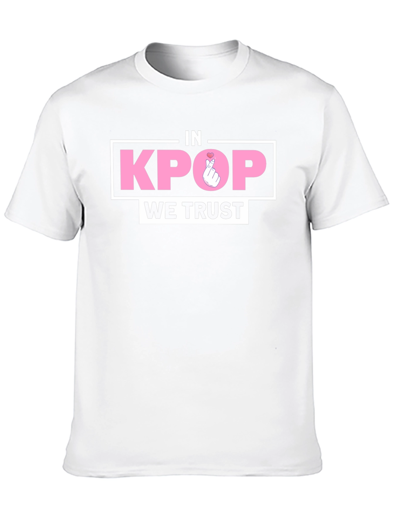 In Kpop We Trust Black Graphic Tee