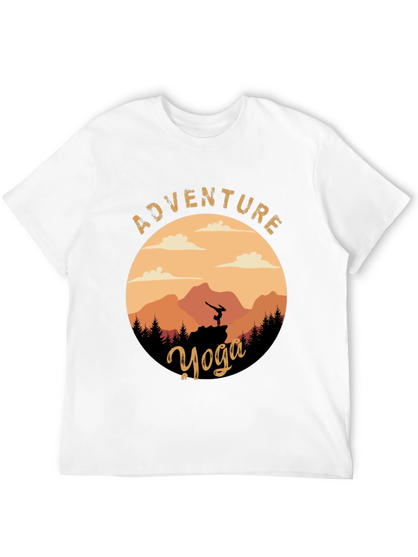 Adventure Yoga Graphic Tee - Nature & Fitness