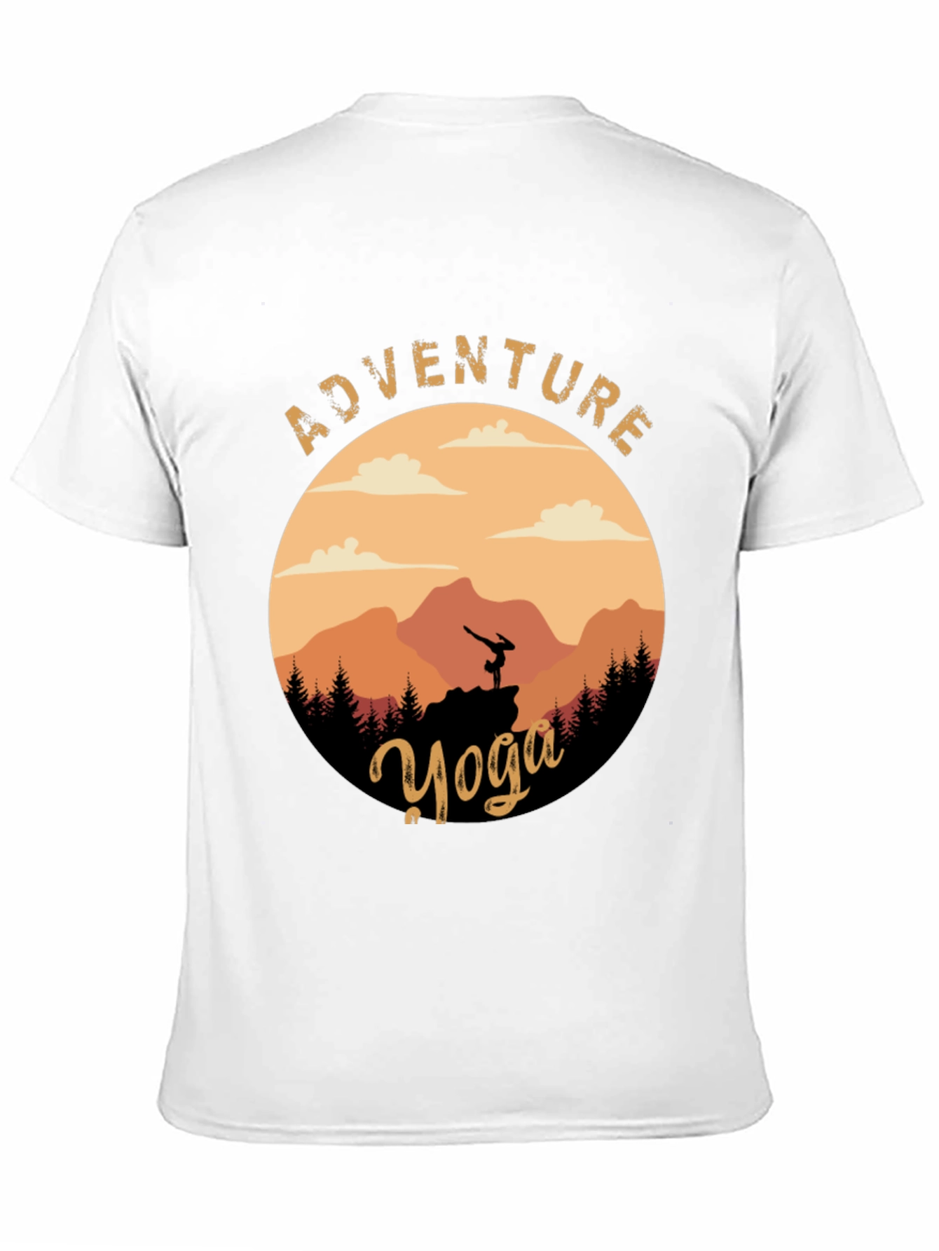 Adventure Yoga Graphic Tee - Nature & Fitness