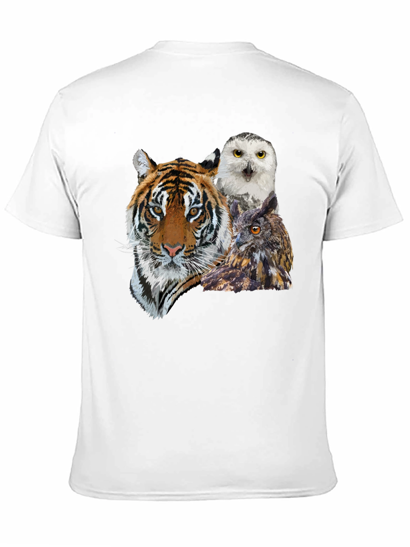 Tiger & Owl Graphic Print Black T-Shirt