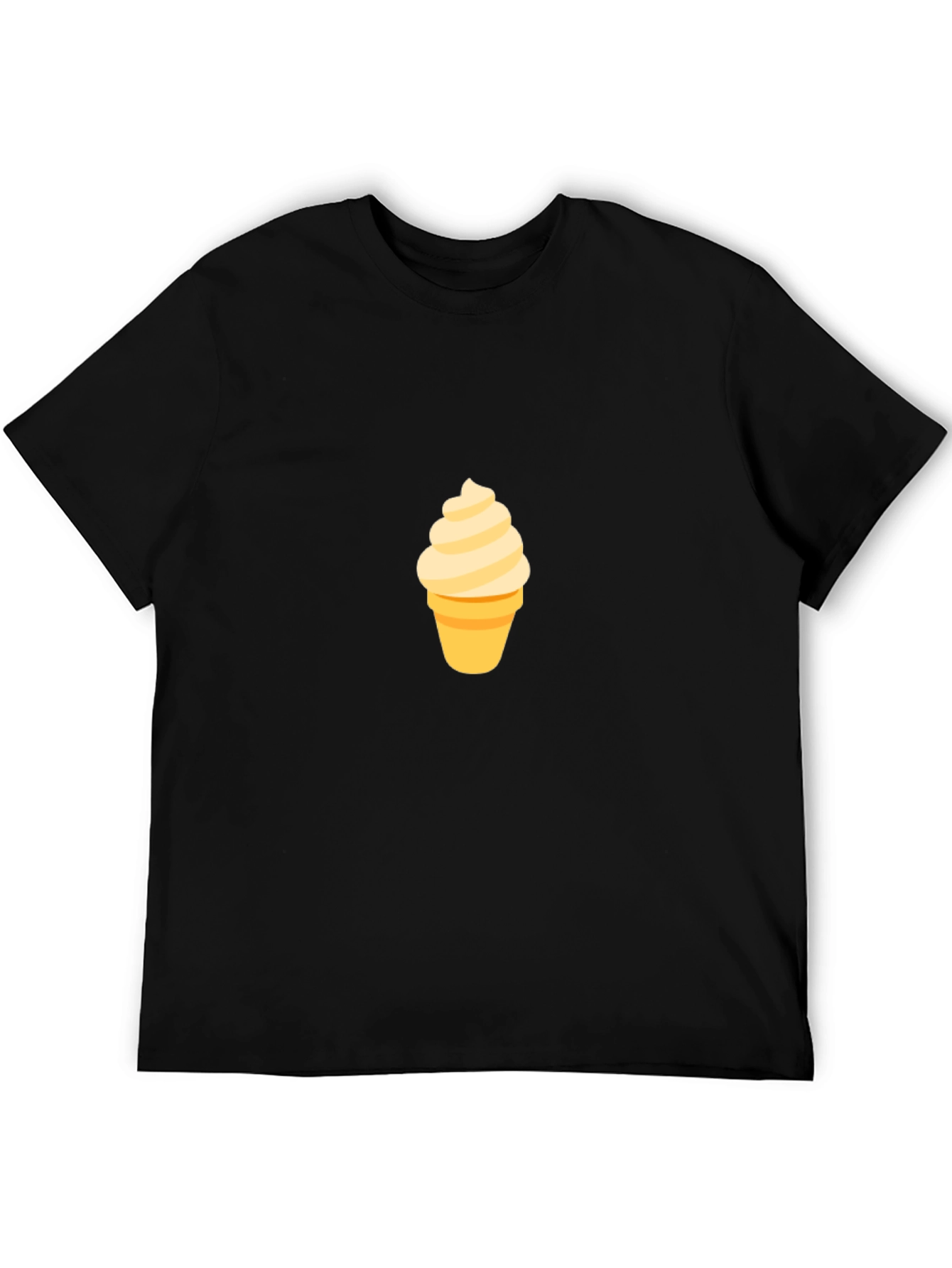 Ice Cream Graphic Black T-Shirt