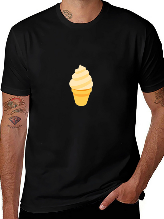 Ice Cream Graphic Black T-Shirt